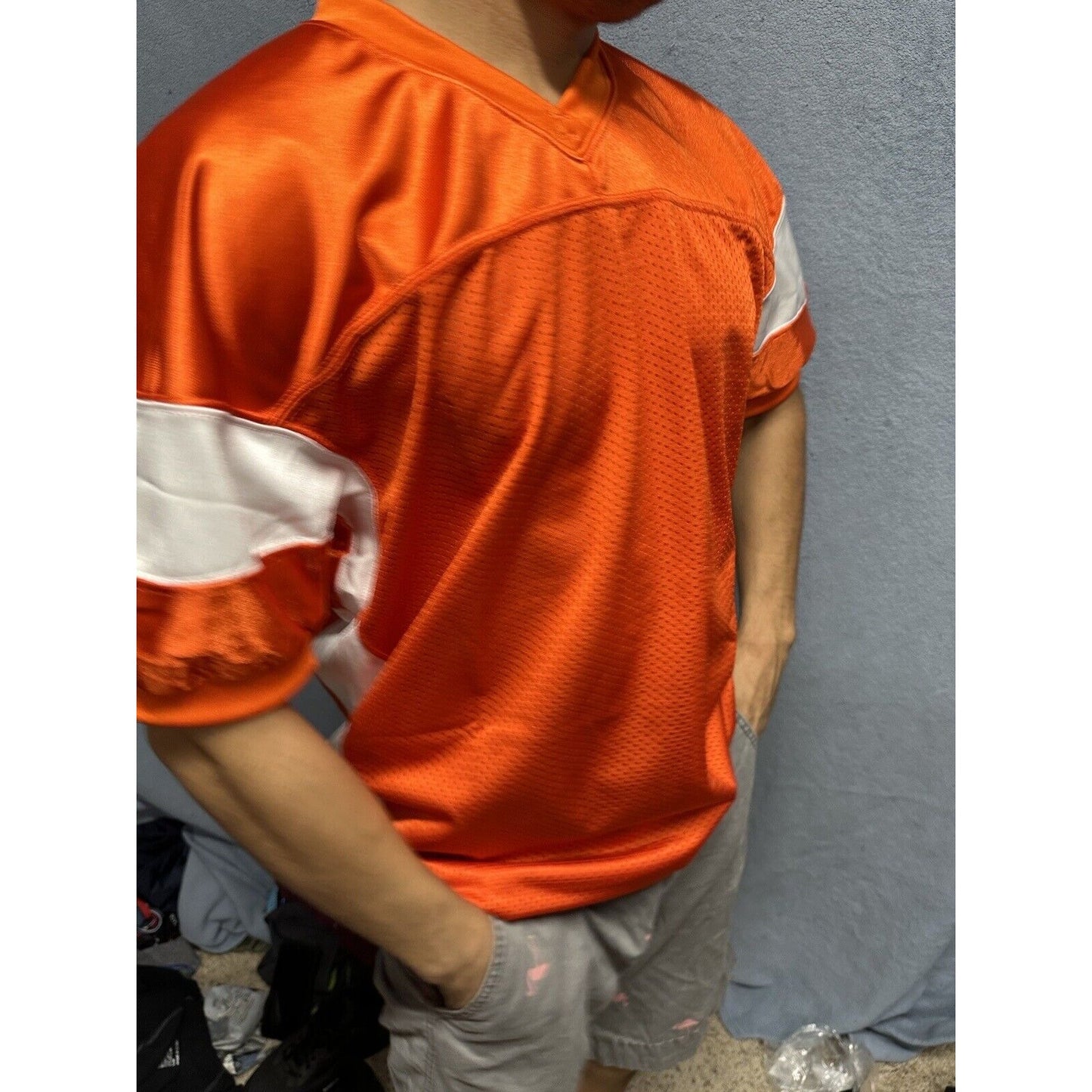 Men’s Orange Champro Sports Medium Football Jersey