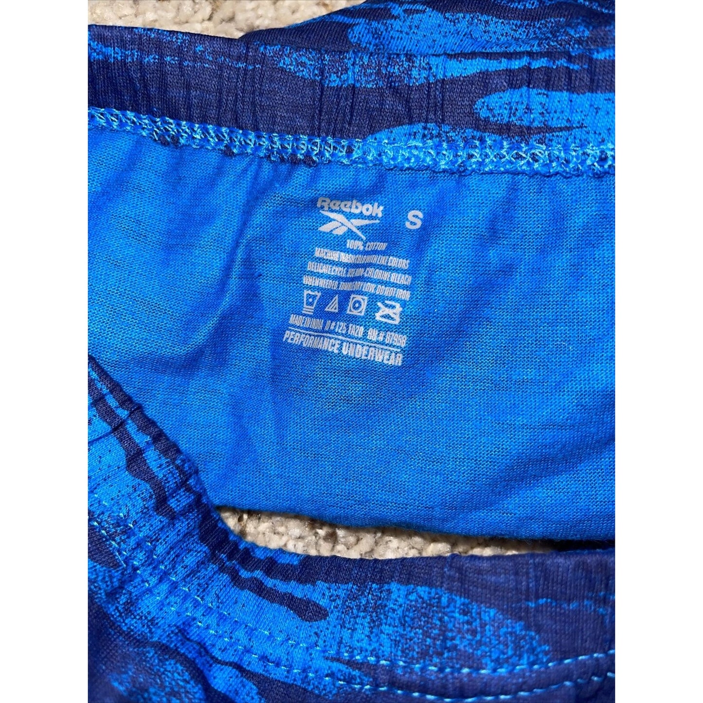 men's reebok blue briefs small