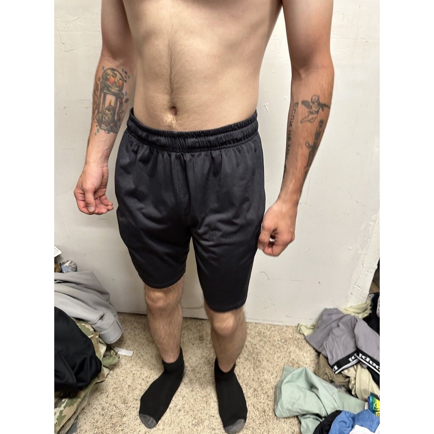 Men’s Black Medium Reebok Shorts With Pockets