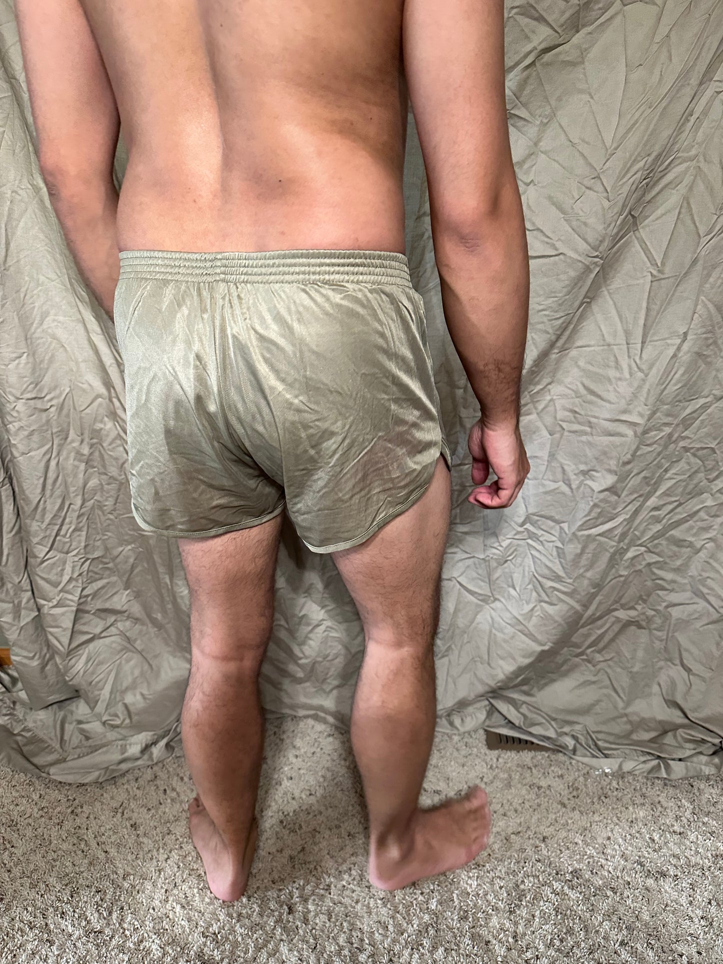 Men’s tan ranger panties soffe small marine silkies shorts with lining