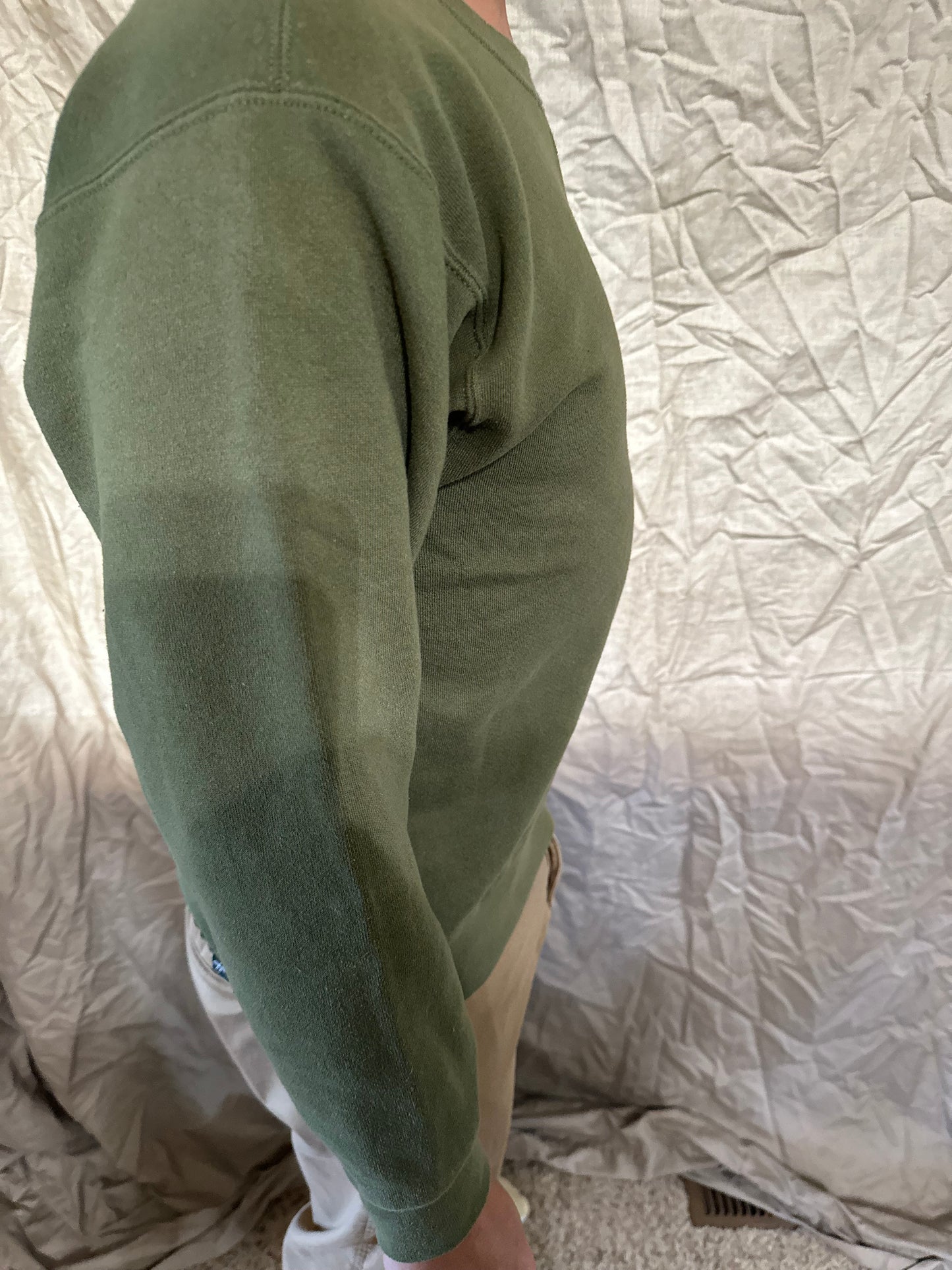 Men’s usmc marine corps soffe green pullover sweater athletic size small