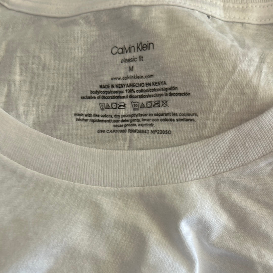 Men’s white Calvin Klein undershirt size medium