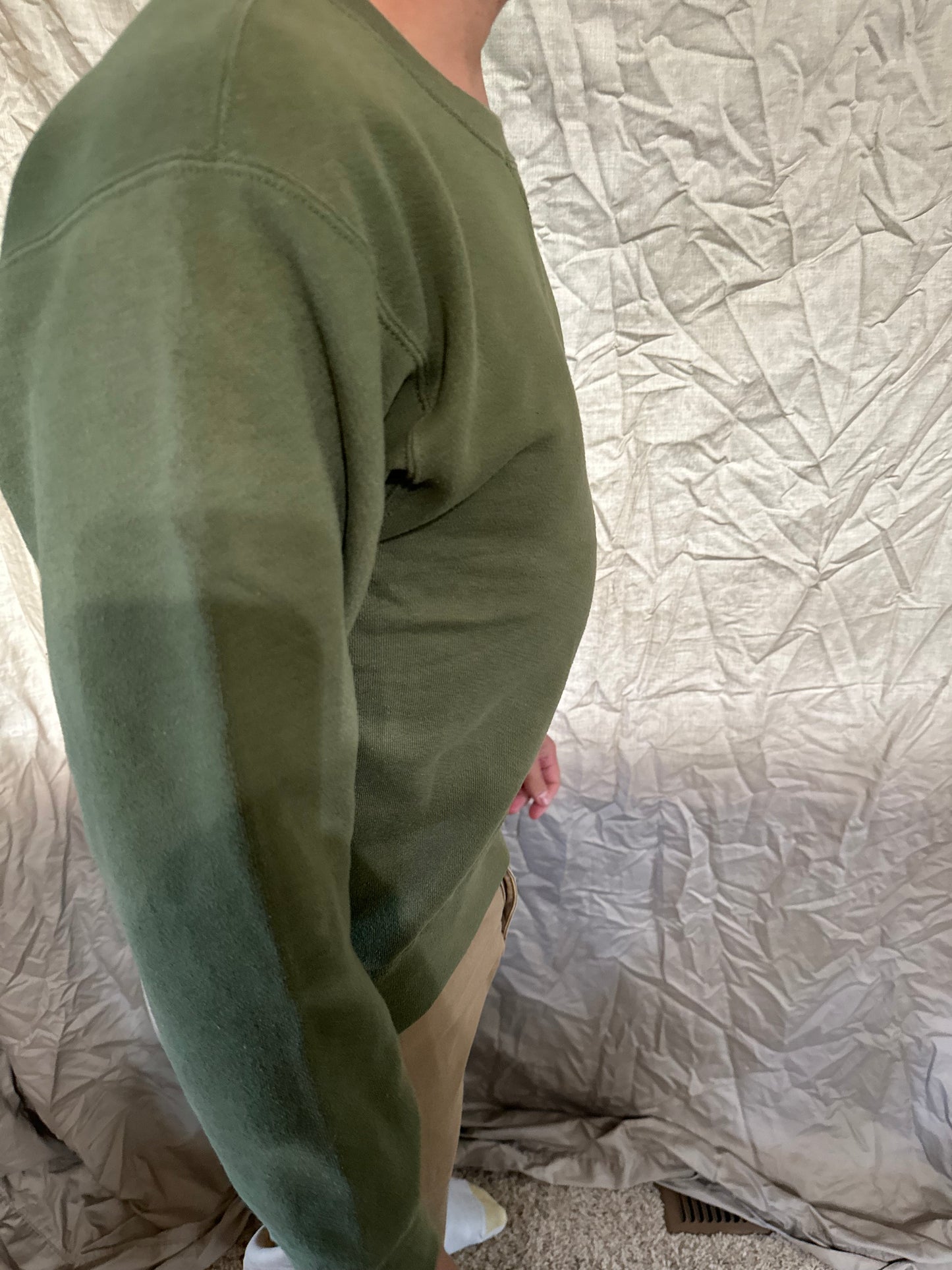 Men’s usmc marine corps soffe green pullover sweater athletic size small