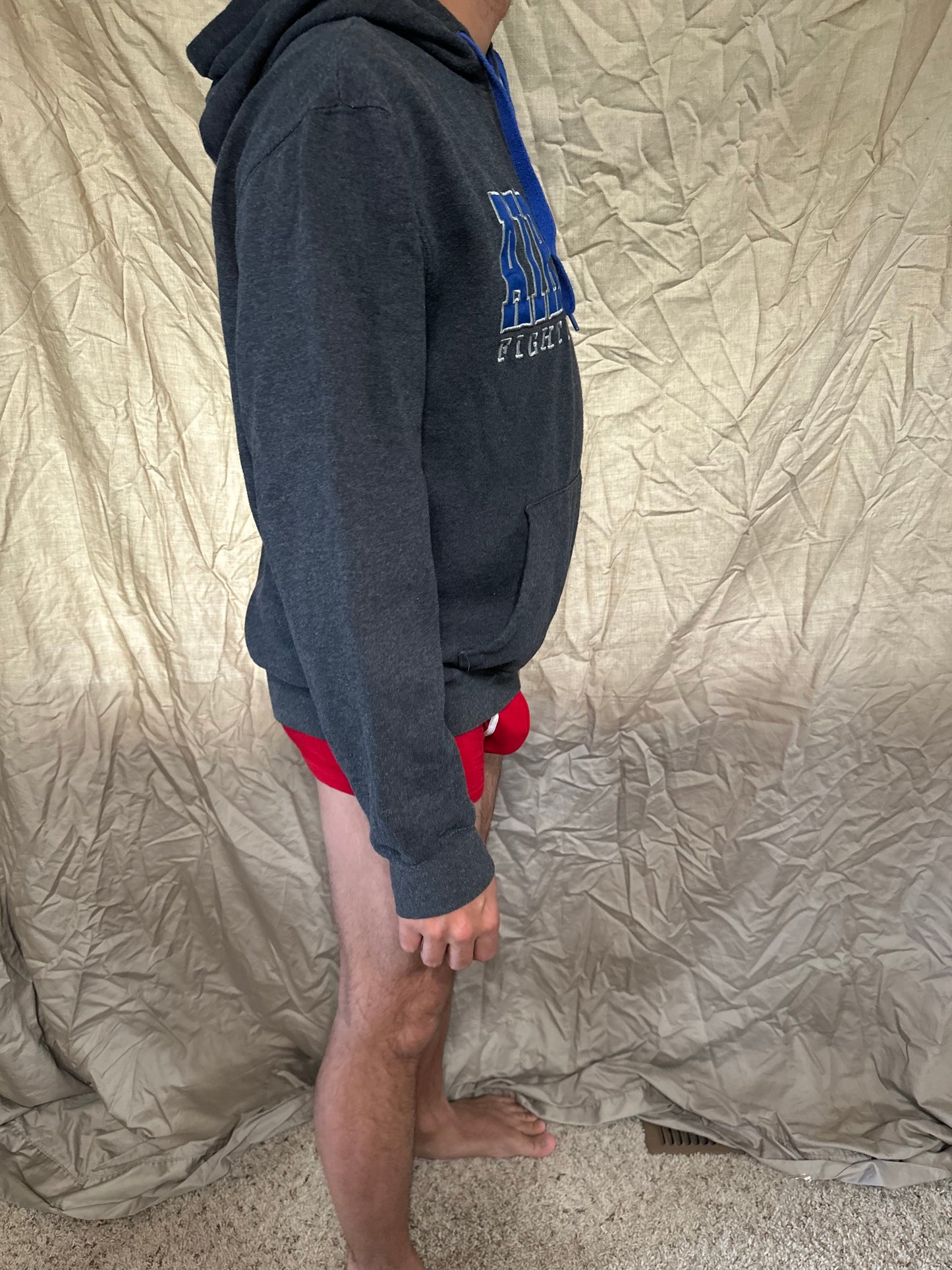 Air Force gray hoodie fightin’ falcons teen large