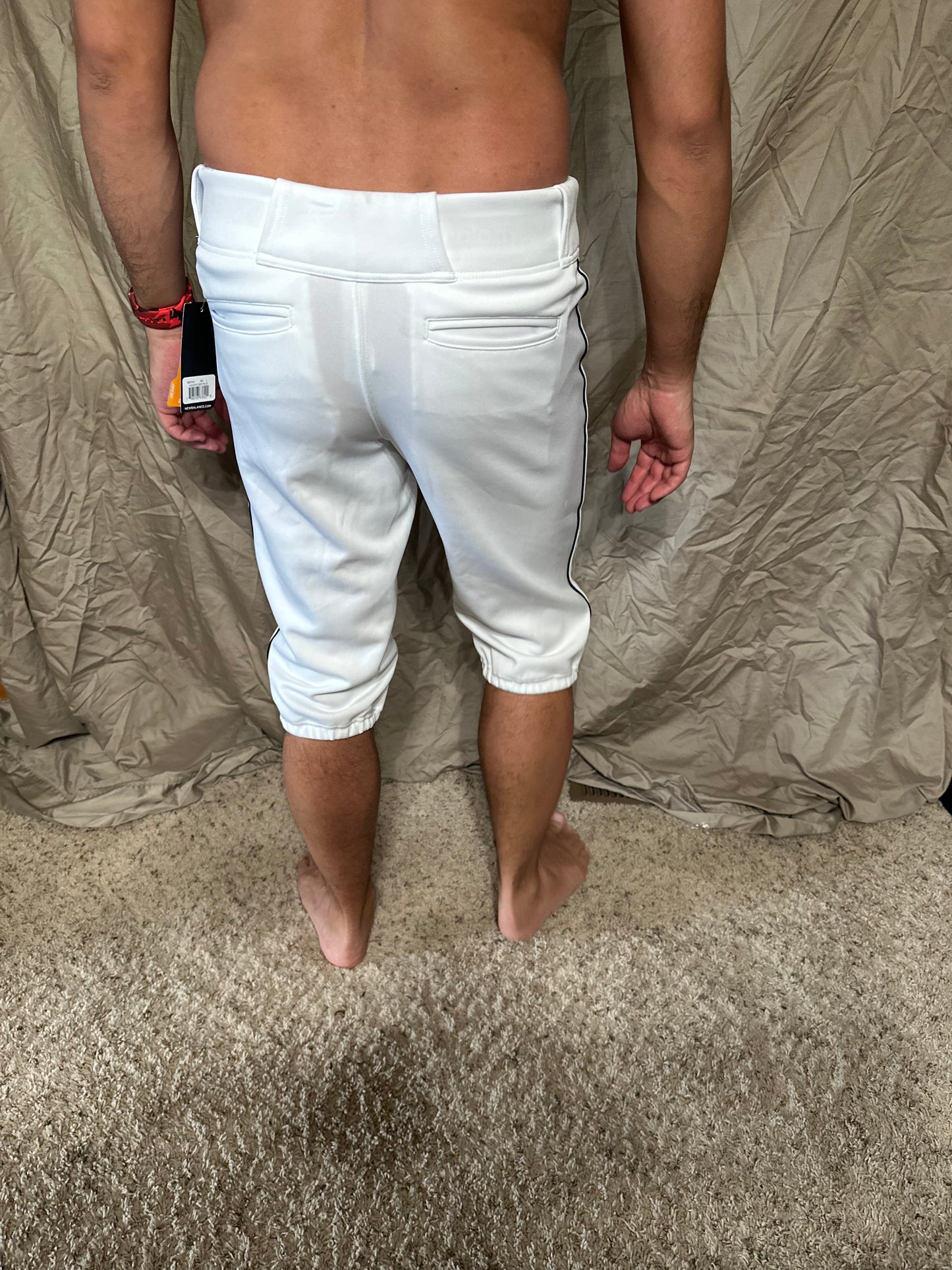Youth boys large white new balance baseball pants new with tags