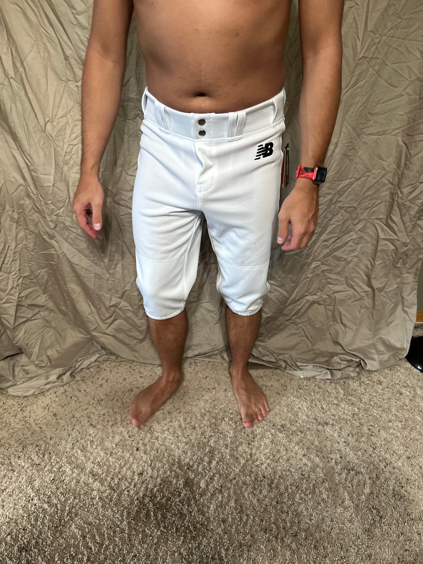 Youth boys large white new balance baseball pants new with tags