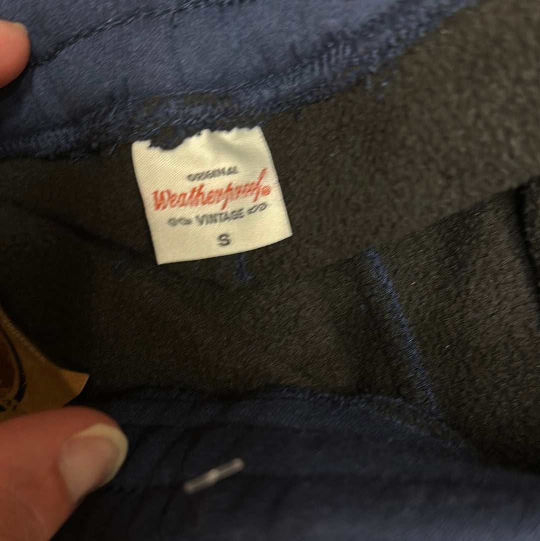 Men’s small navy blue weatherproof vintage rimrock jogger fleece lined sweat pants new with tags