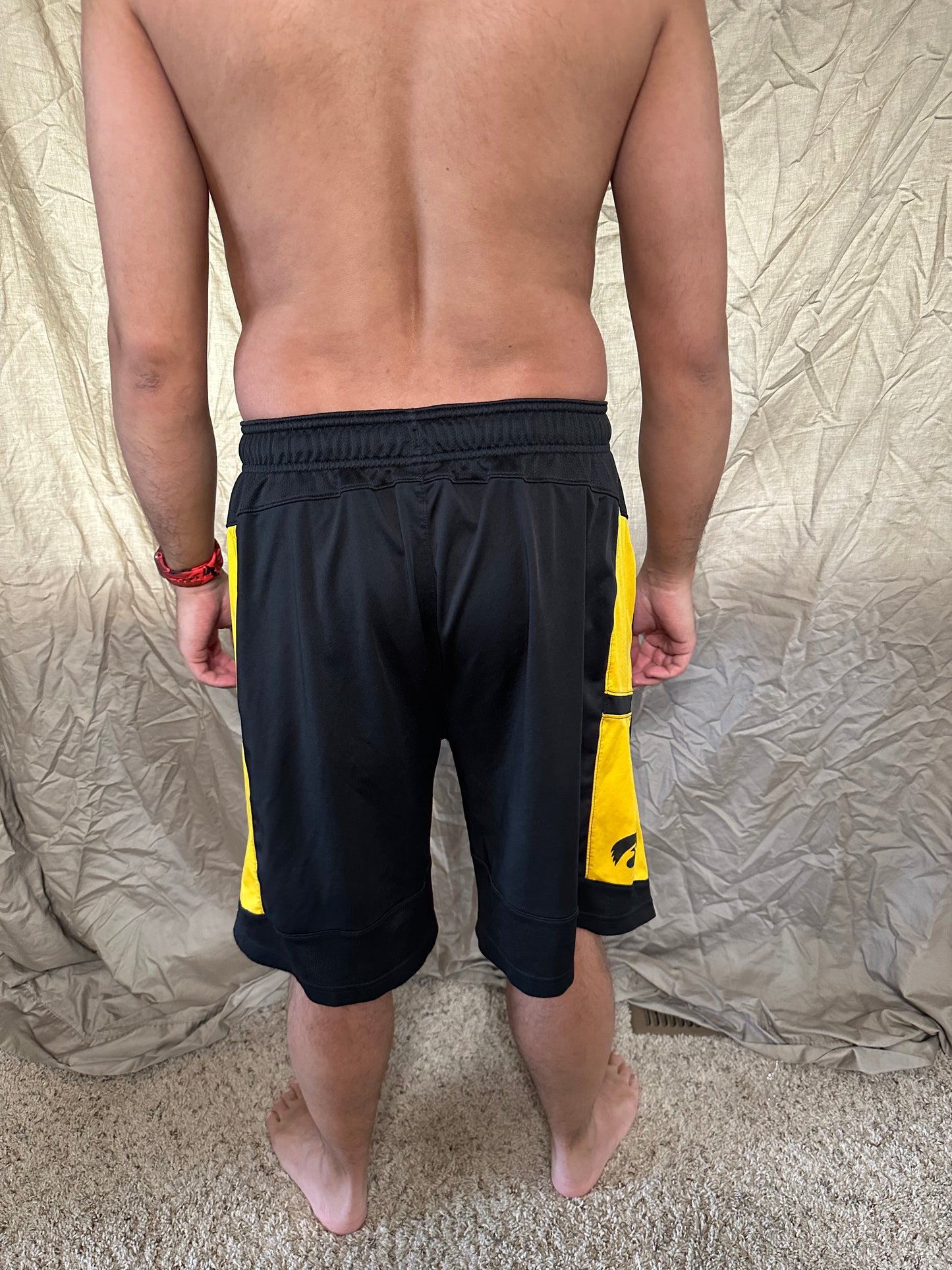 Men’s black Nike Dri fit Kinnick stadium Iowa athletic shorts