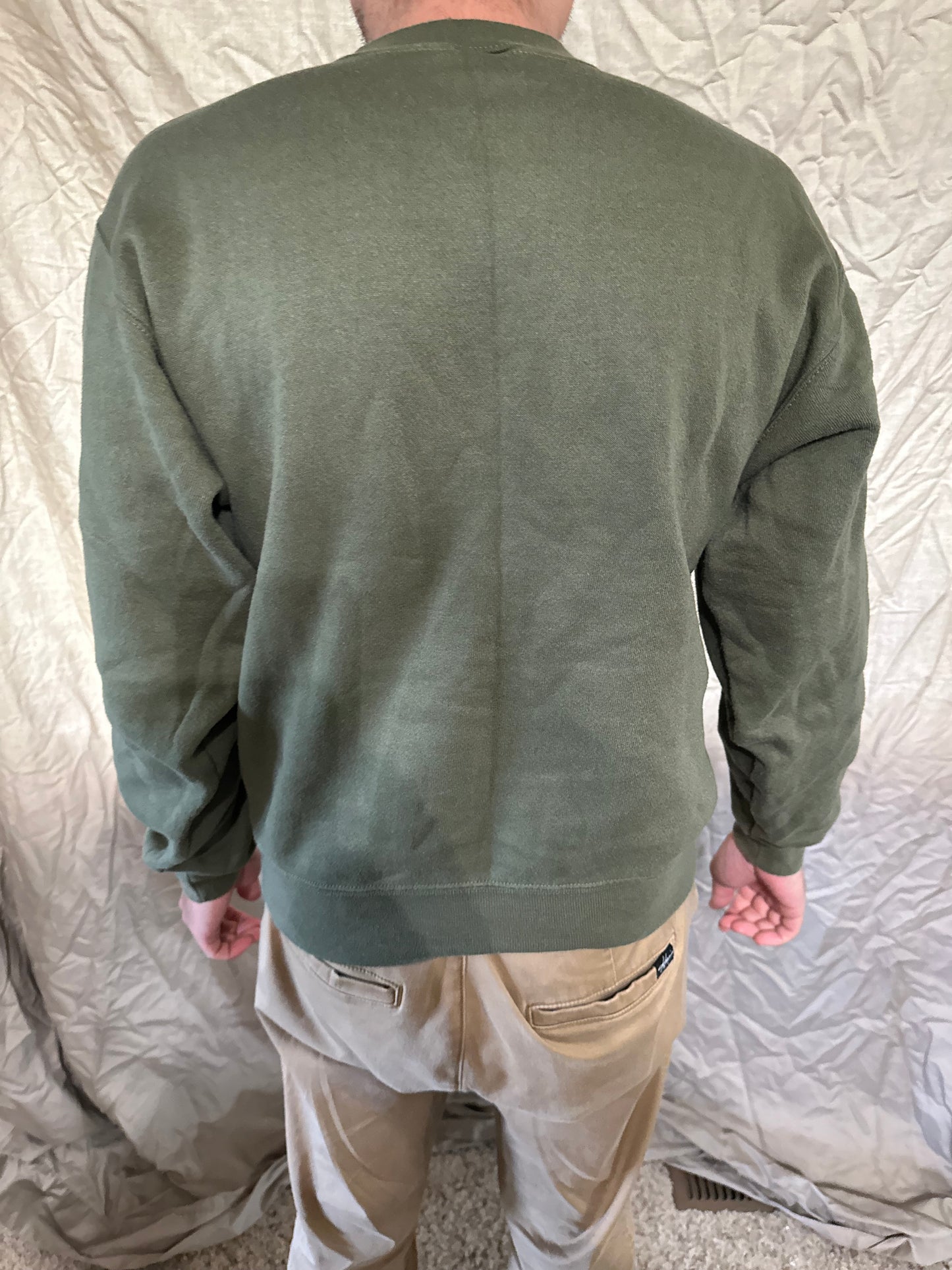Men’s soffe size small Usmc marine corps pullover athletic sweater darker green