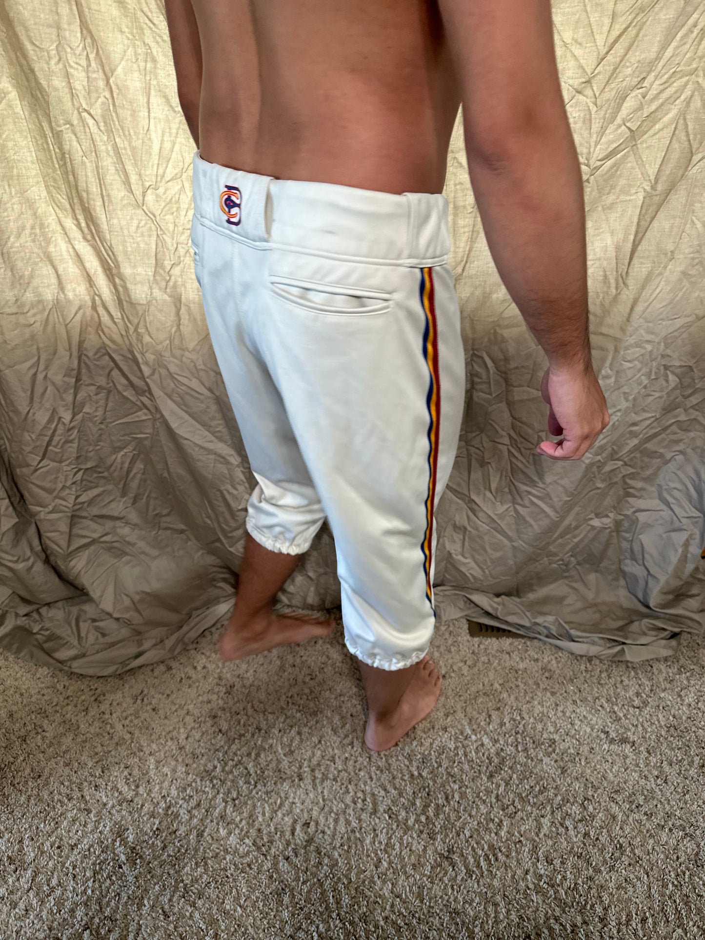 Men’s prolook size 34 white baseball pants