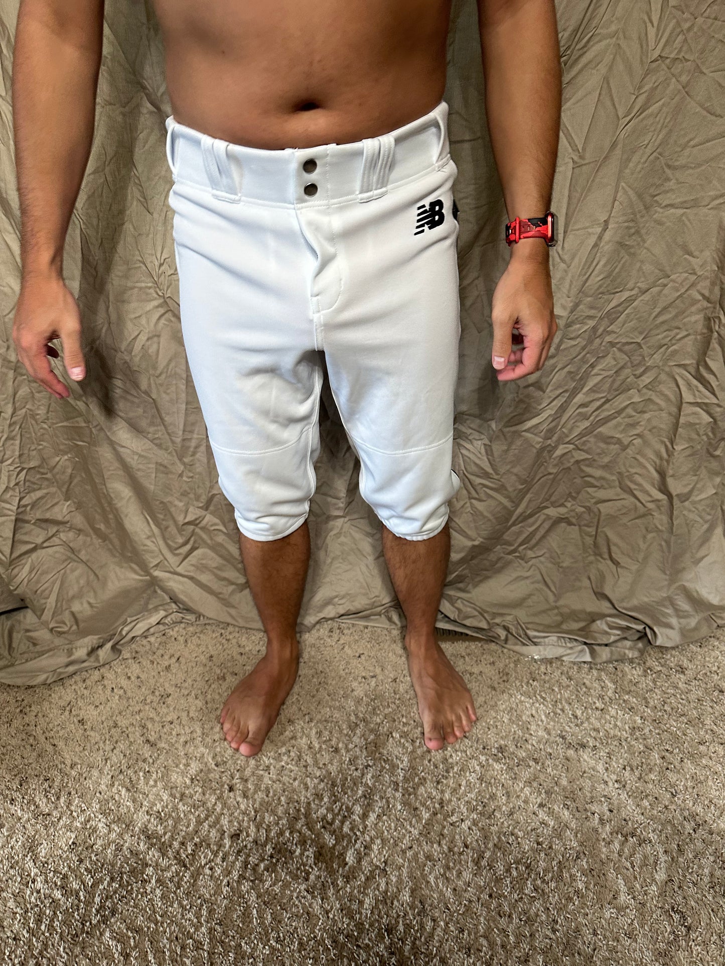 Youth boys large white new balance baseball pants new with tags