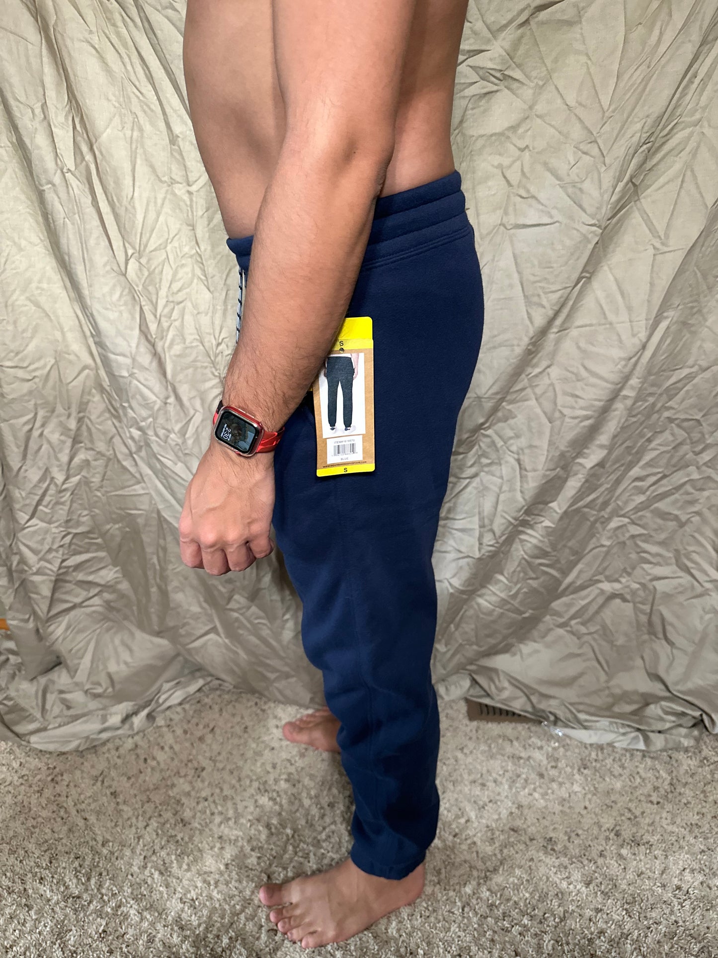 Men’s small navy blue weatherproof vintage rimrock jogger fleece lined sweat pants new with tags