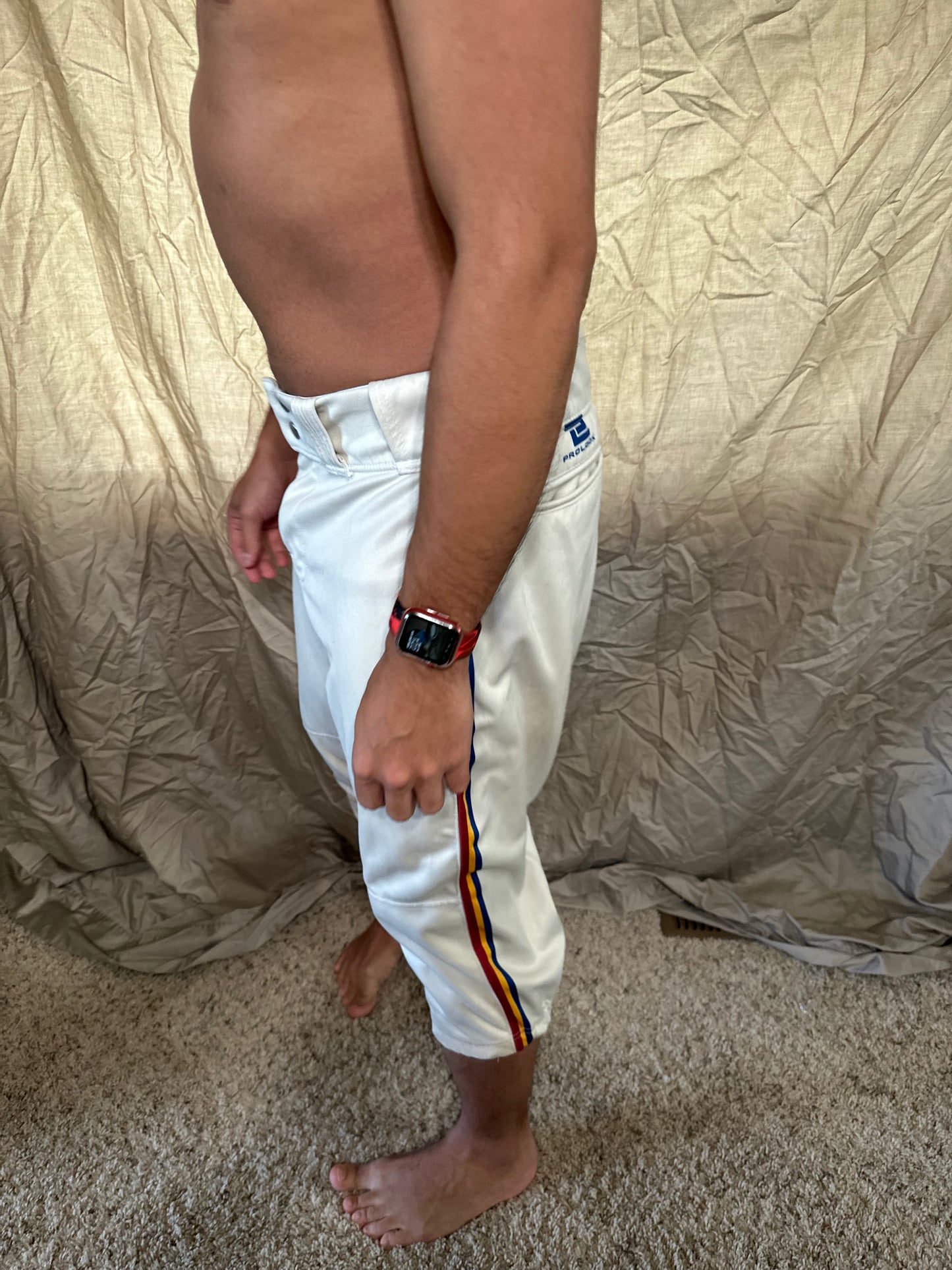 Men’s prolook size 34 white baseball pants