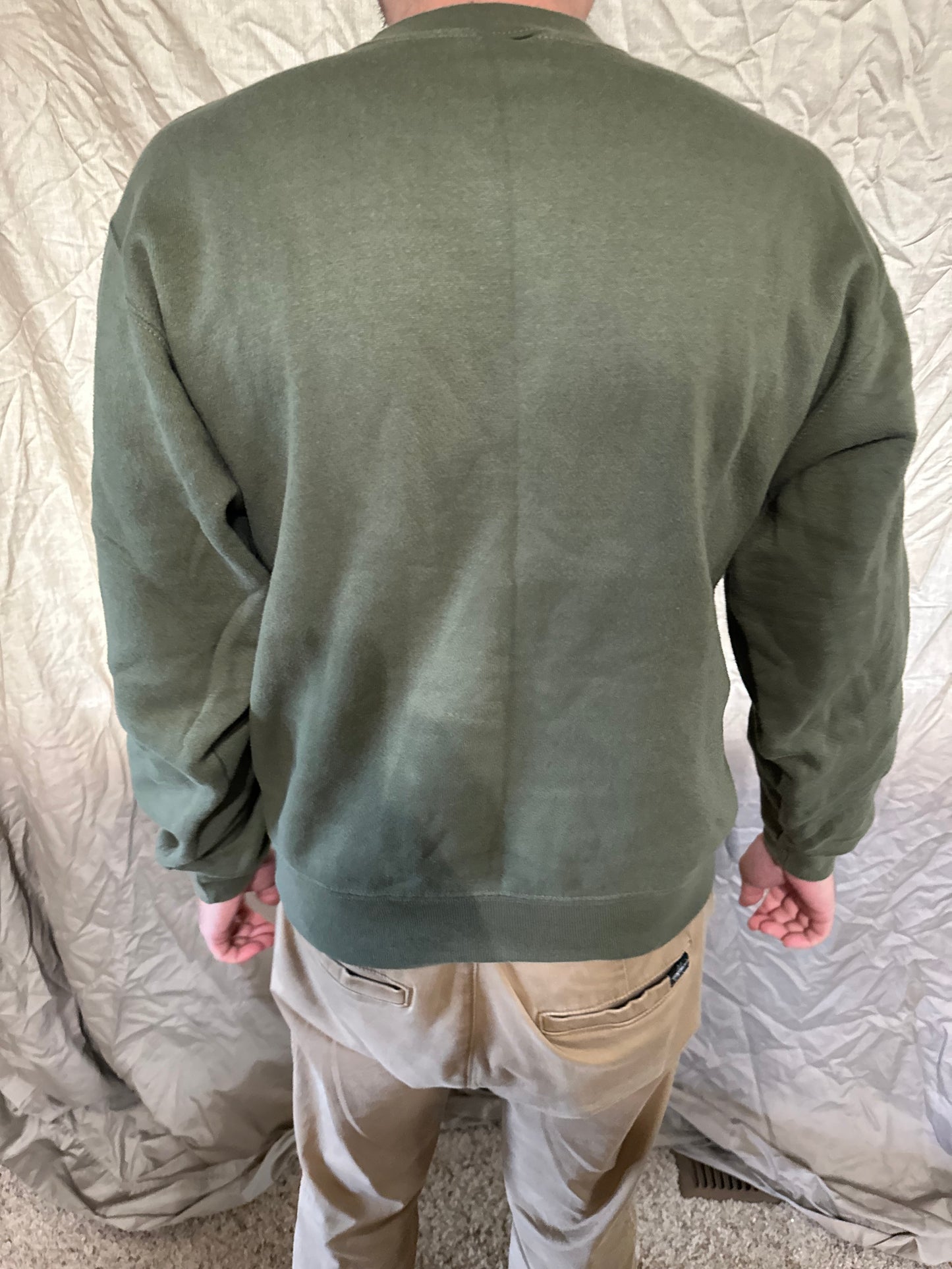Men’s soffe size small Usmc marine corps pullover athletic sweater darker green