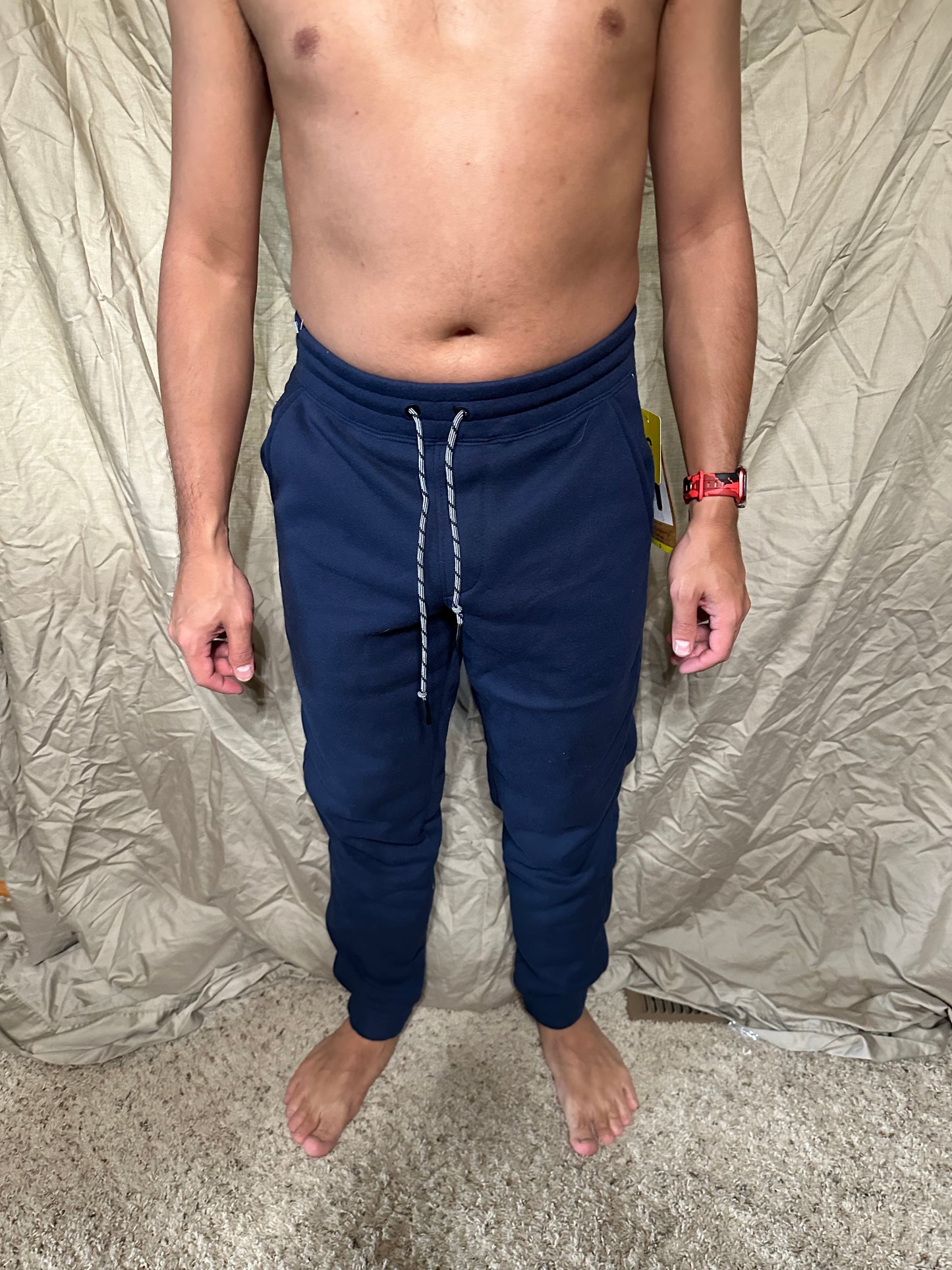 Men’s small navy blue weatherproof vintage rimrock jogger fleece lined sweat pants new with tags