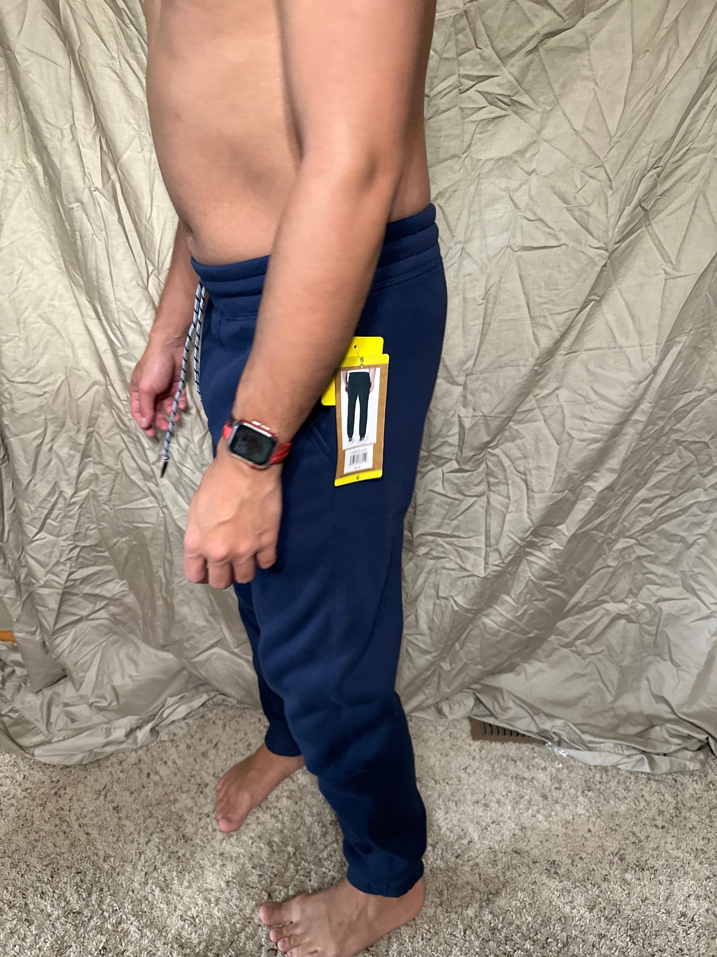 Men’s small navy blue weatherproof vintage rimrock jogger fleece lined sweat pants new with tags
