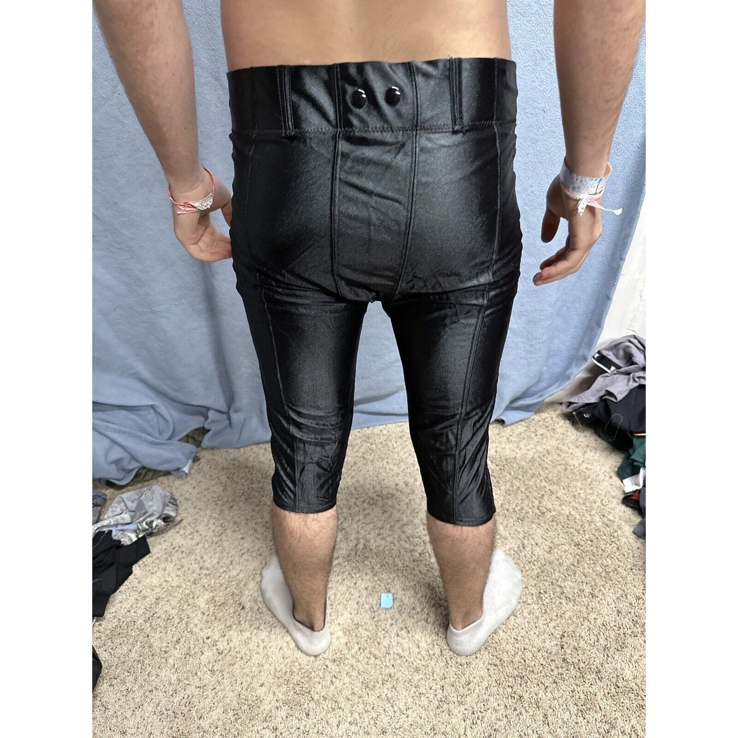 Men’s Black XL 34-36 Polyester Football Pants