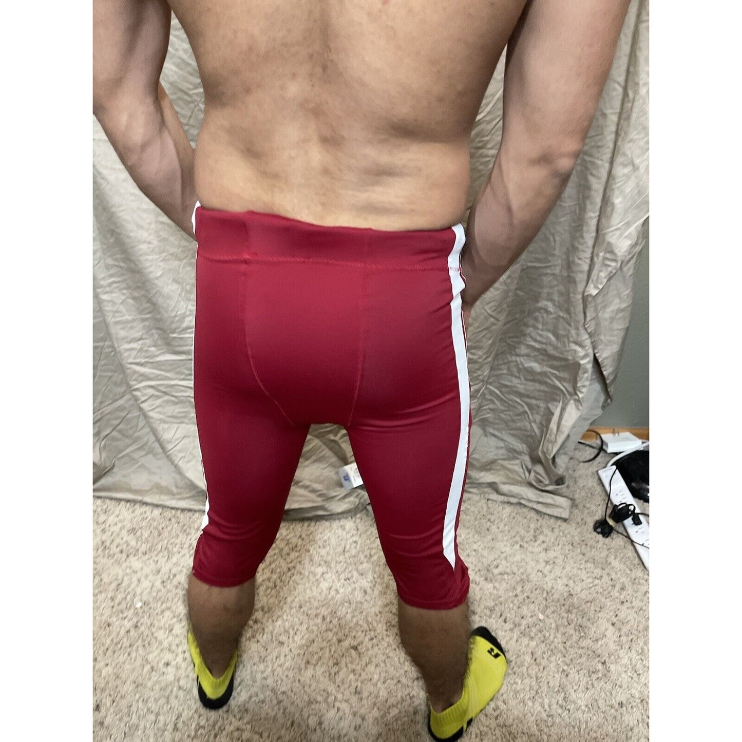 Men's XS Russell Athletic Red Football Pants Extra Small