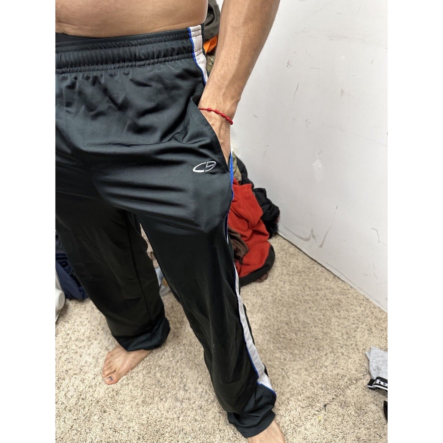 Men’s Champion Black Small Workout Pants Track Running Pants