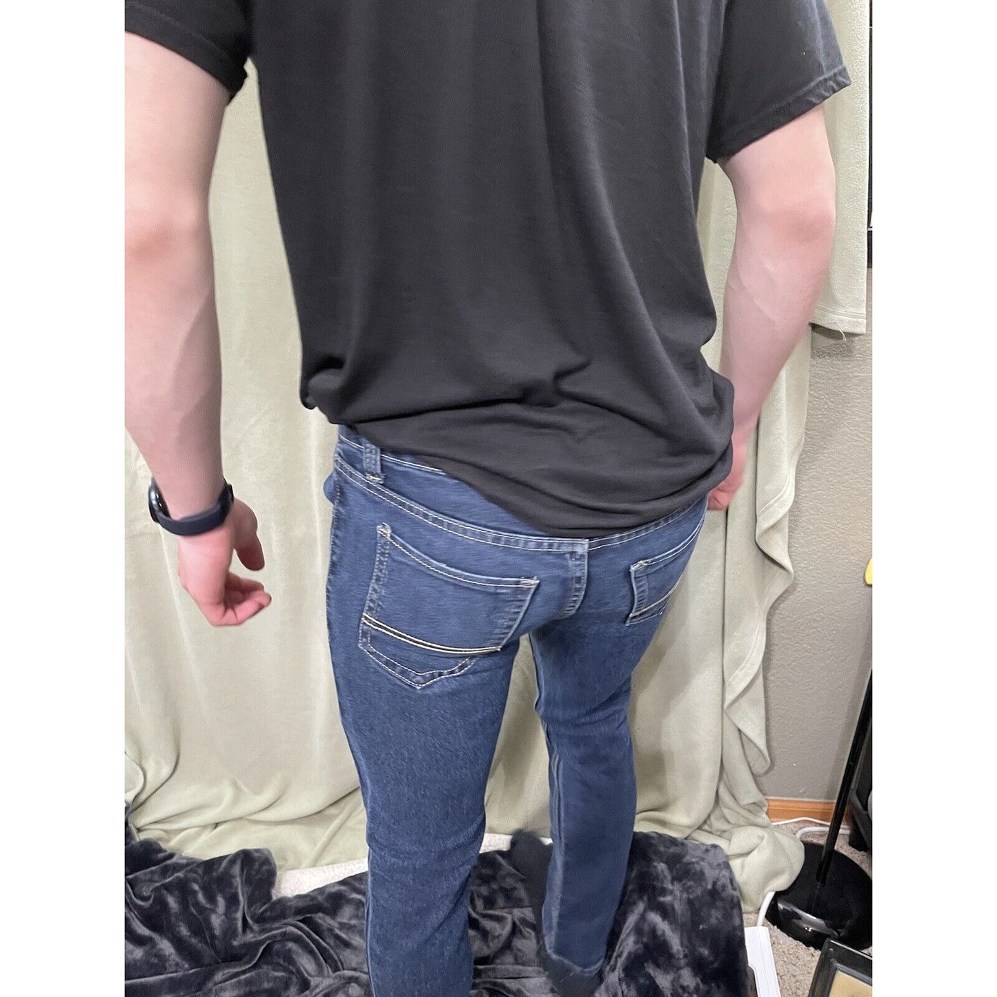 men 30 x 30 WT02 New York Tru Fit straight jeans blue