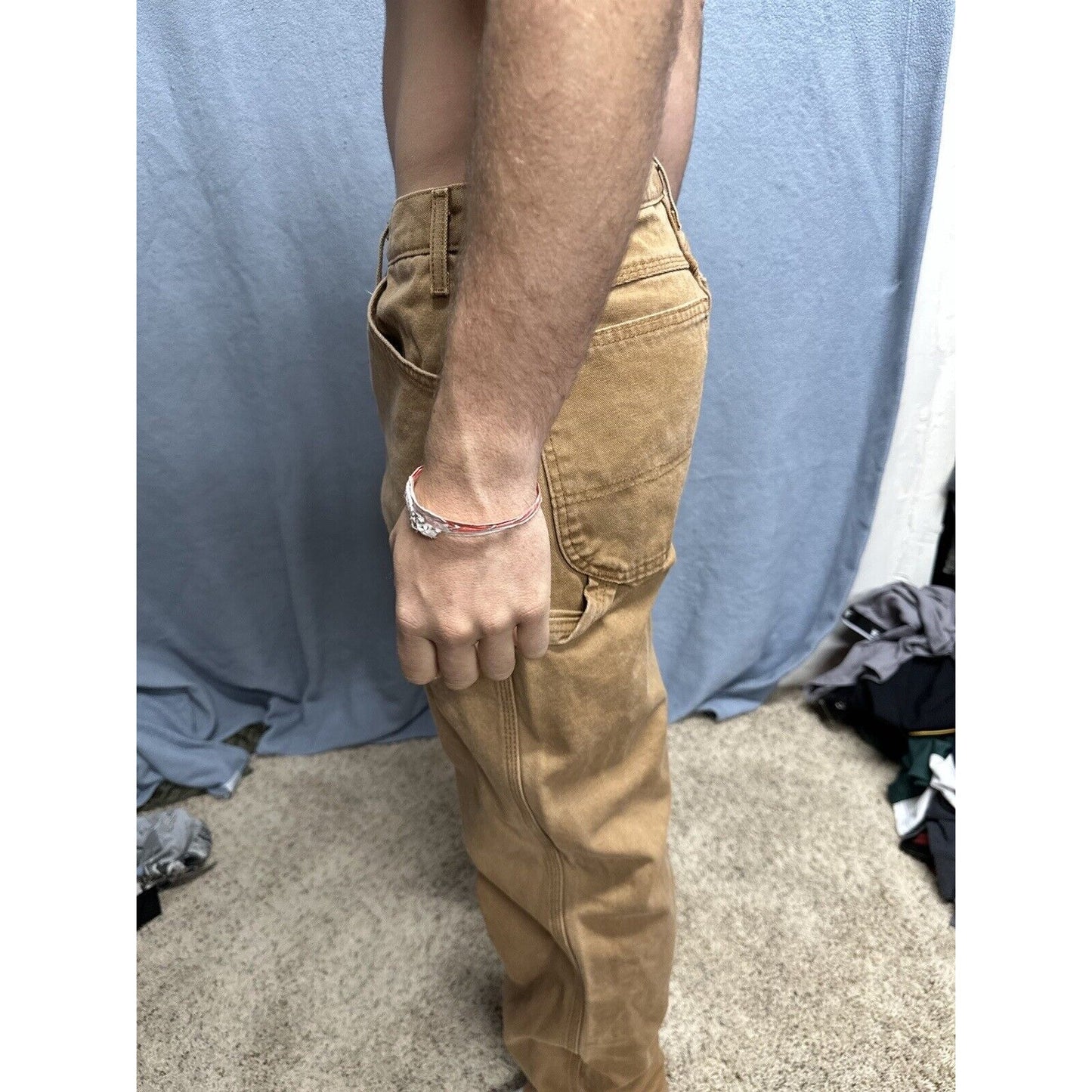 Men’s Khaki Dickies Relaxed Fit 32 X 34 Cargo Pants