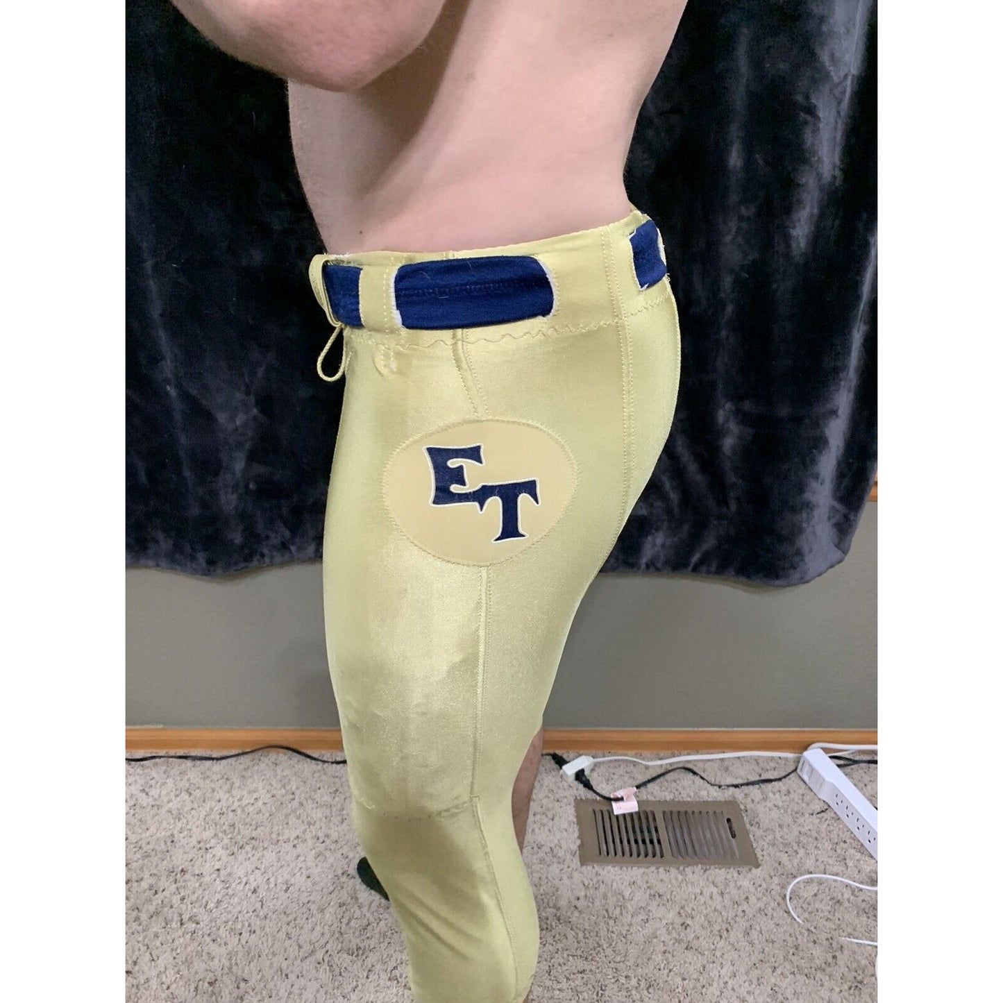 “ET” Football Pants Gold Russell Athletic Size 36