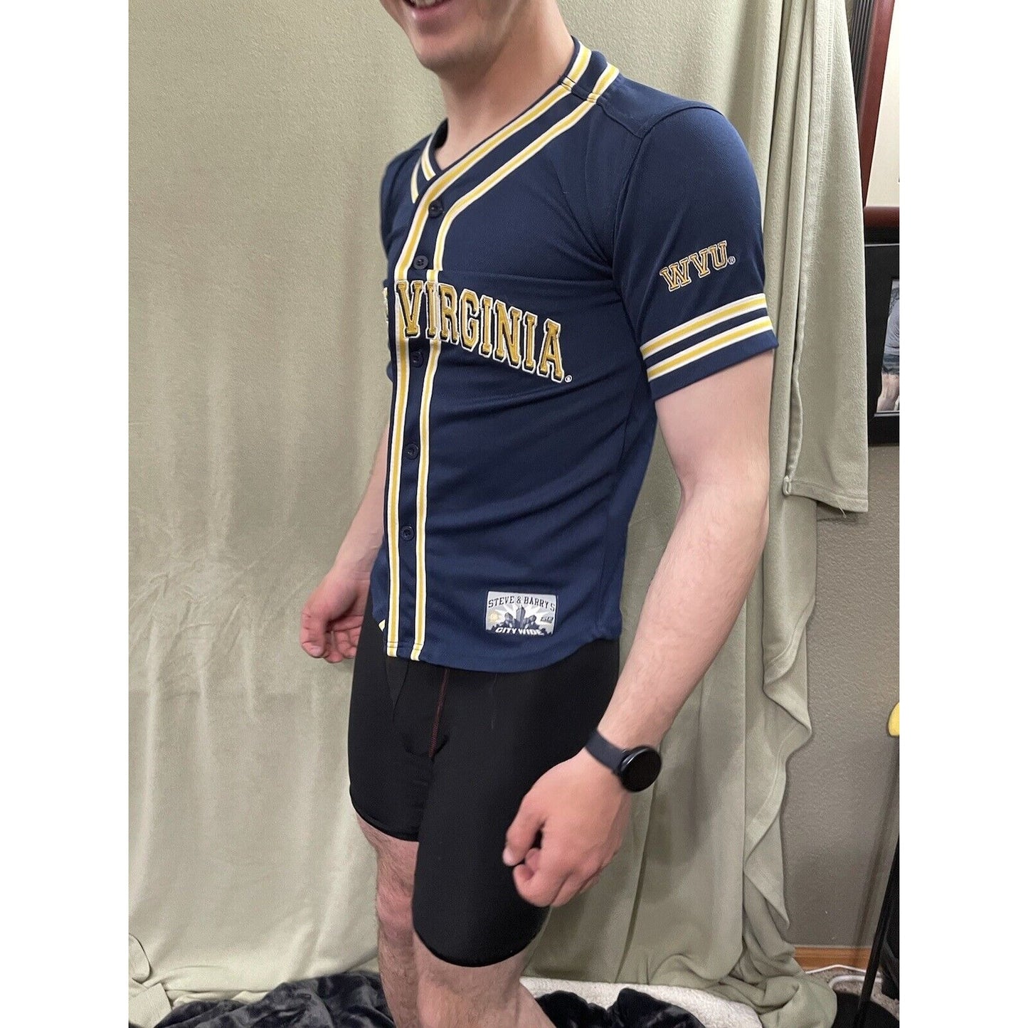 West Virginia WVU Steve & Barry’s Jersey City Wide Youth 18-20 Baseball College