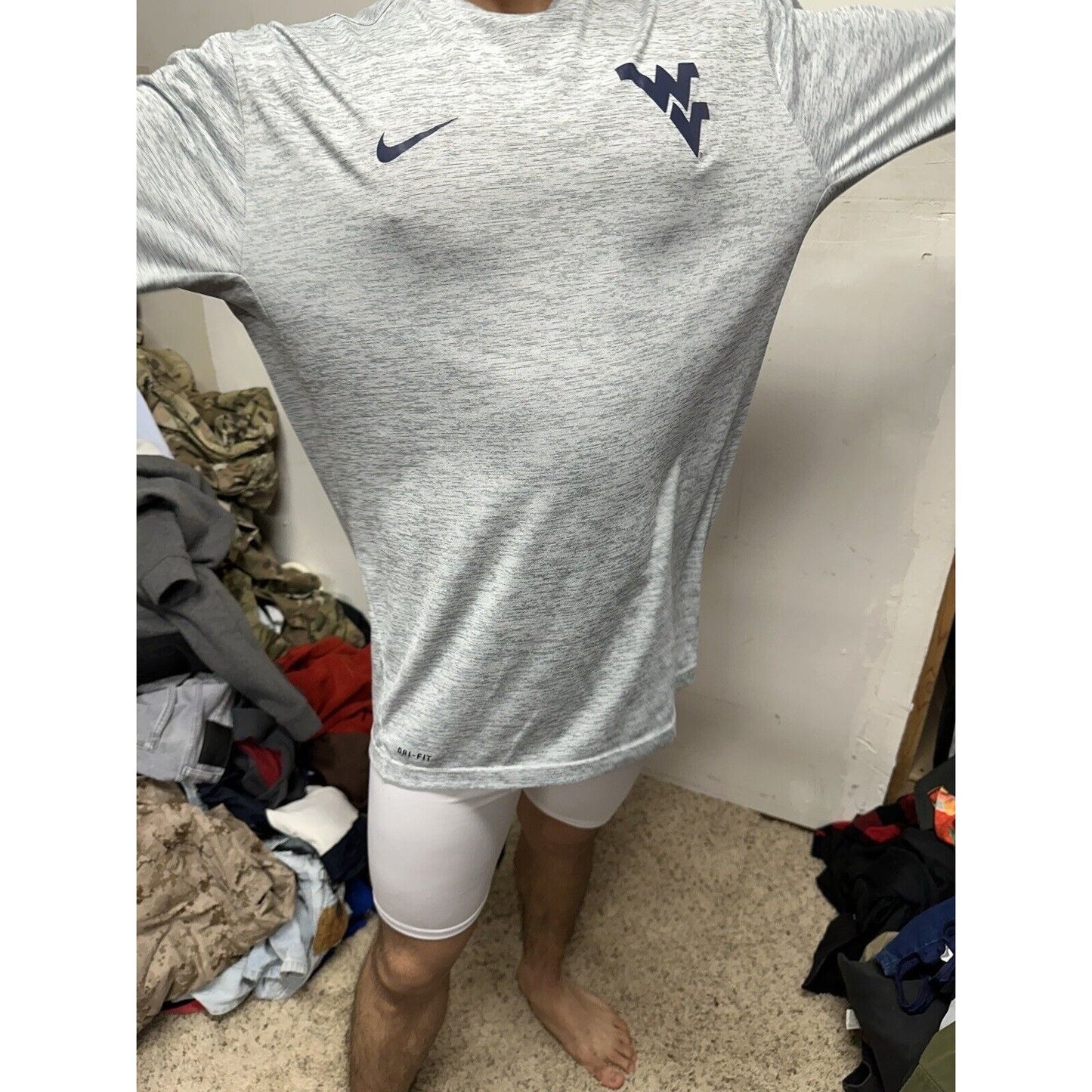 Men’s West Virginia Long Sleeve XL Nike Dri-fit Long Sleeve Pullover Shirt