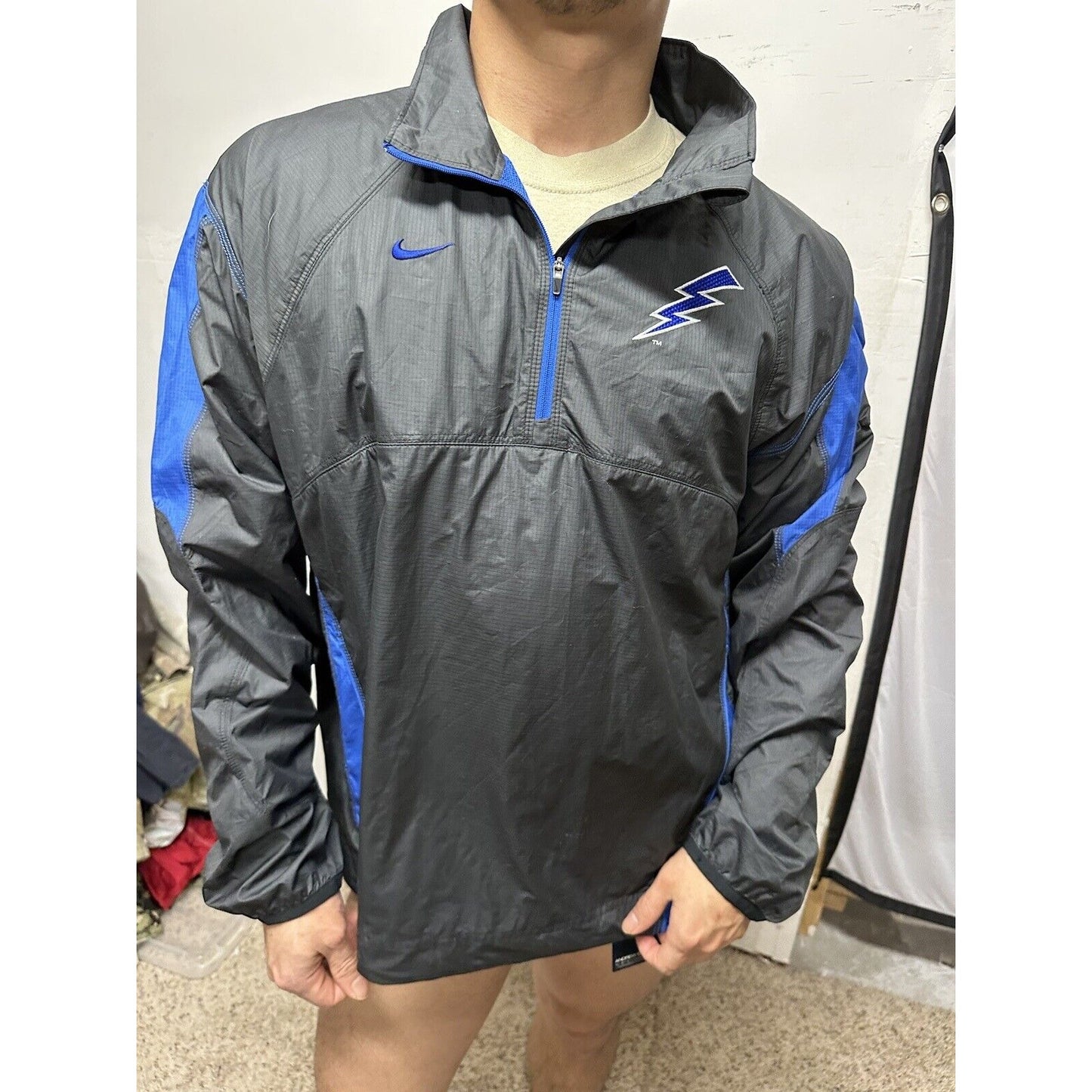 Men’s Nike Storm Fit Medium Blue USAFA Air Force Falcons Rain Jacket