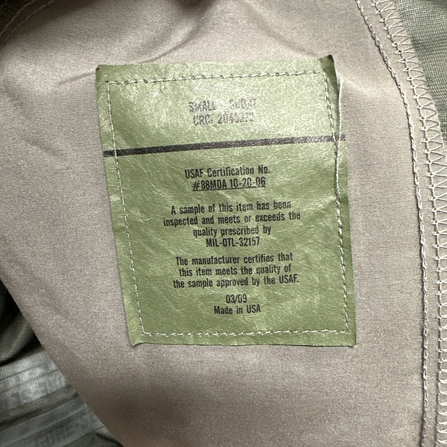Men’s Small Short Abu Airman Battle Uniform Gore-Tex Jacket Parka Civil Air Patrol