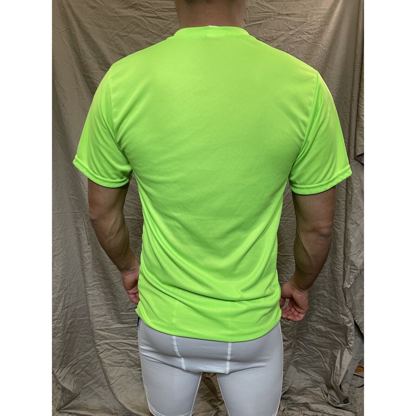 Men's Augusta Sportswear Moisture Management Athletic shirt Neon Green Large
