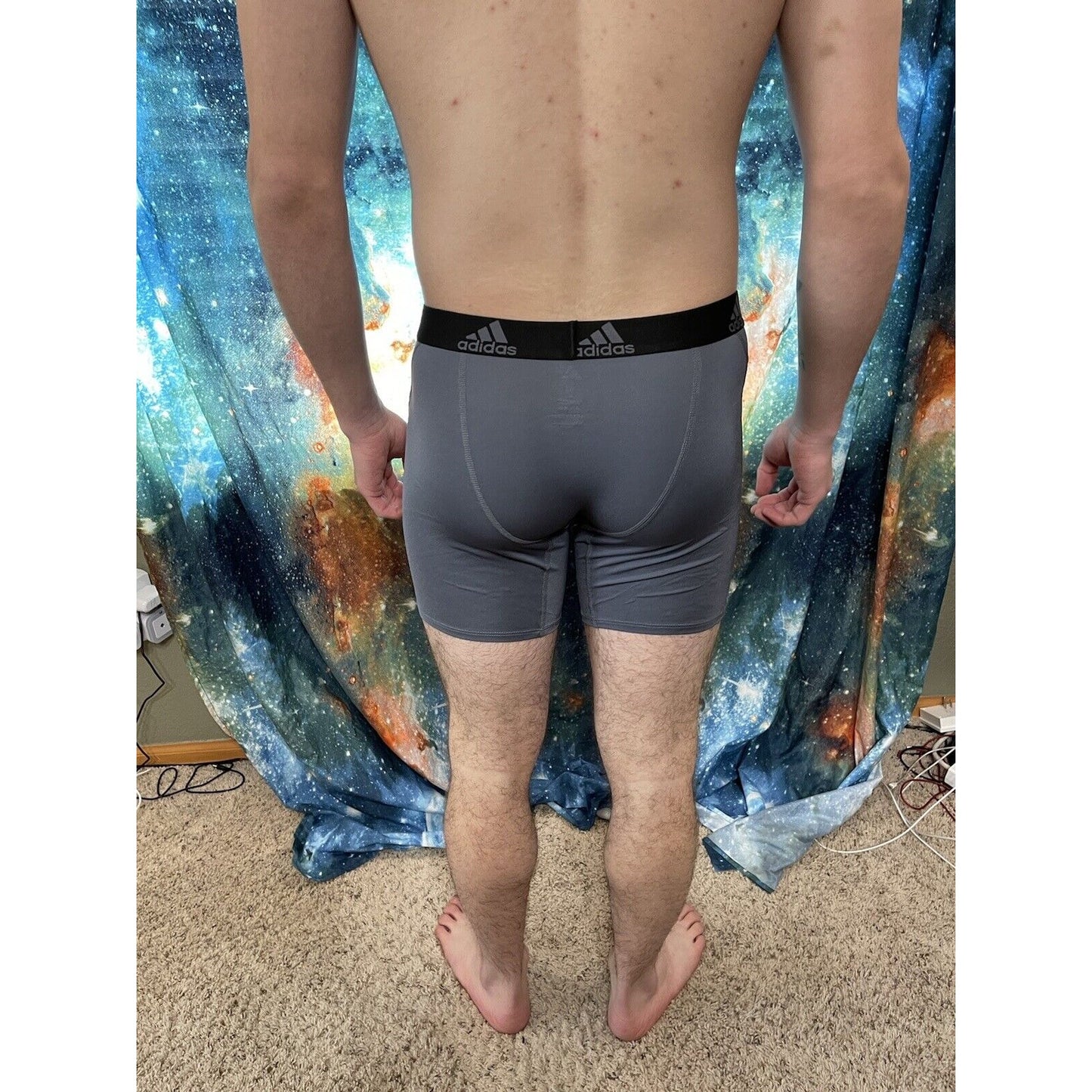 men's adidas gray medium compression shorts New And Unworn