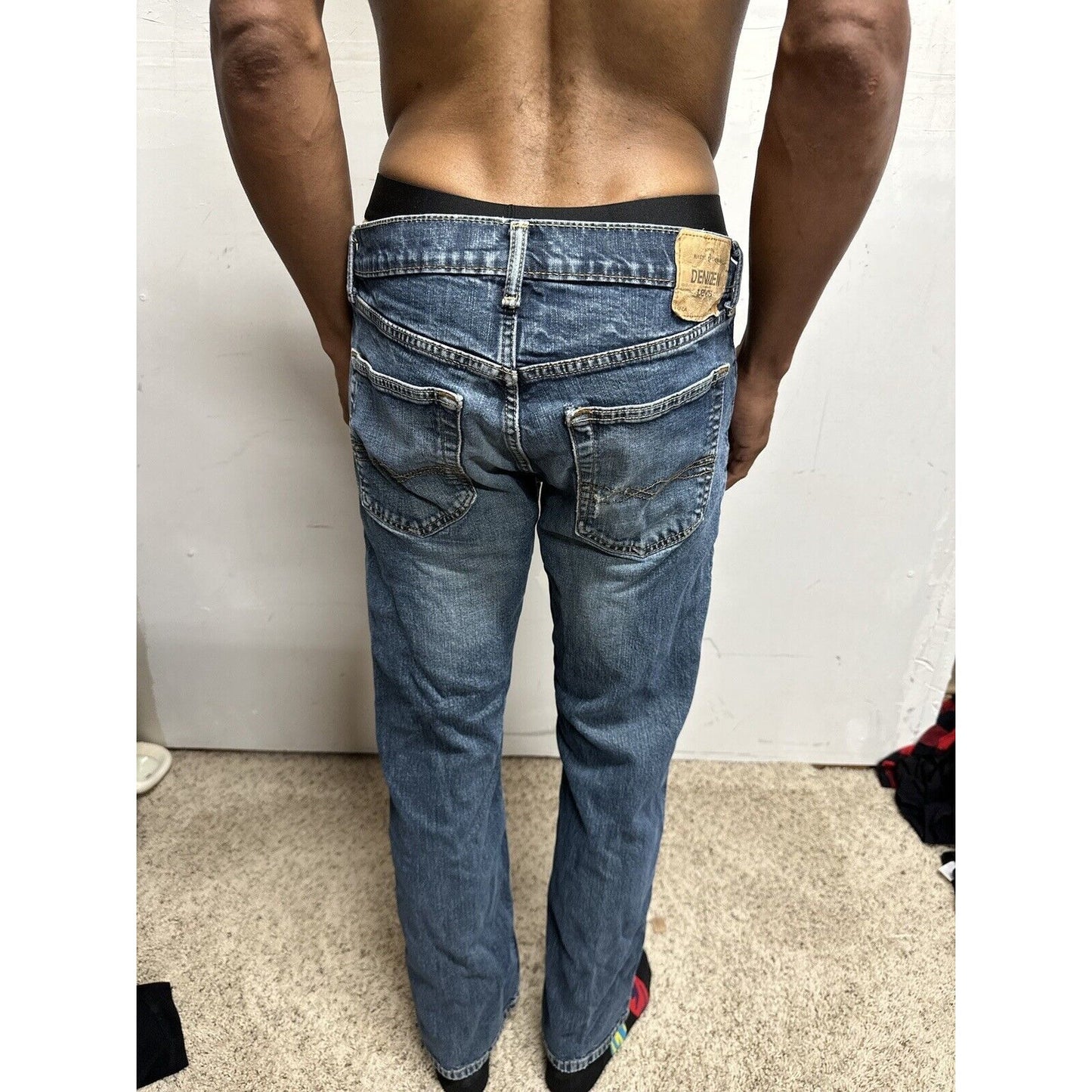 Men’s Denizen Levi’s 285 Relaxed Fit 32 X 32 Blue Jeans