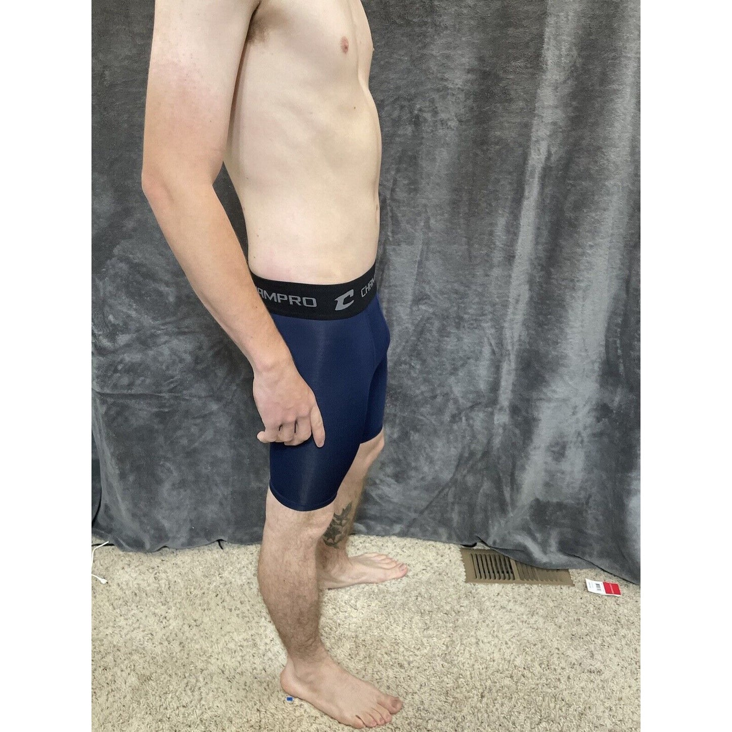 youth boys dark blue champro performance compression shorts youth large