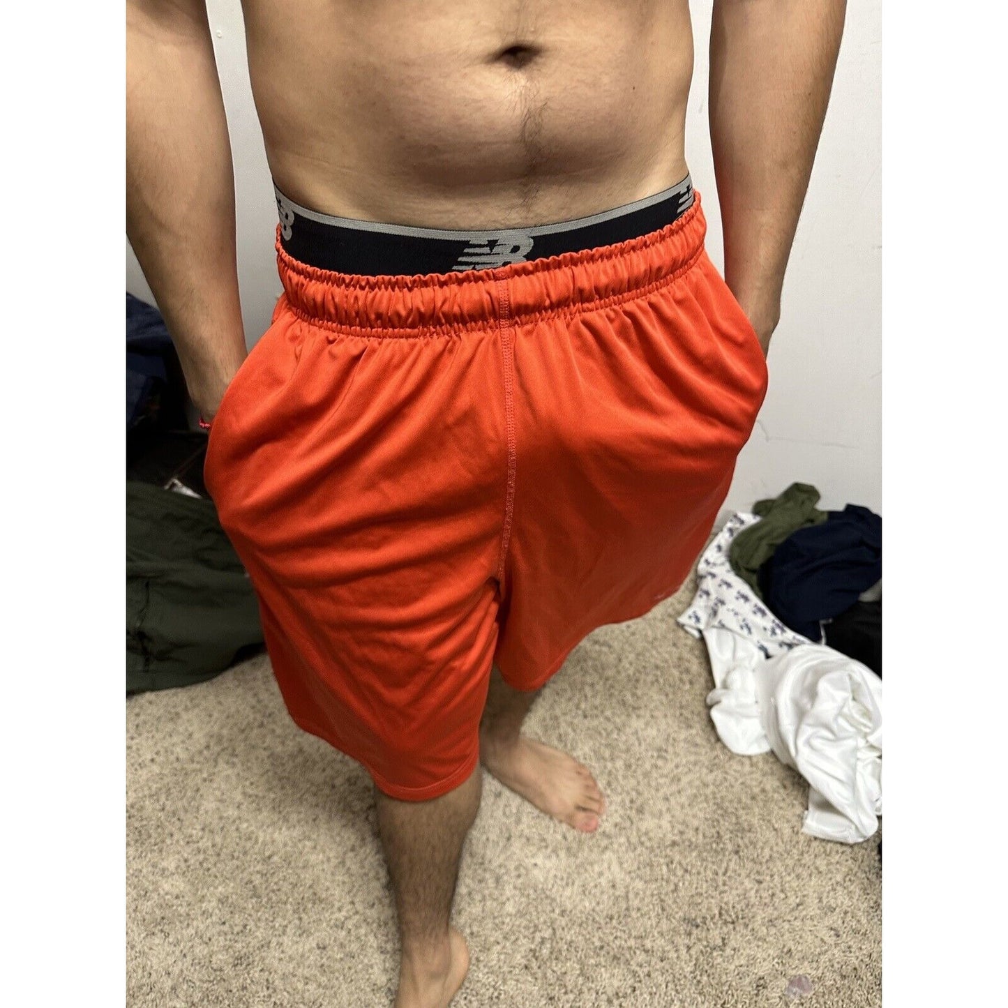 Men’s Red Nike Large Dri-fit With Pockets Athletic Shorts