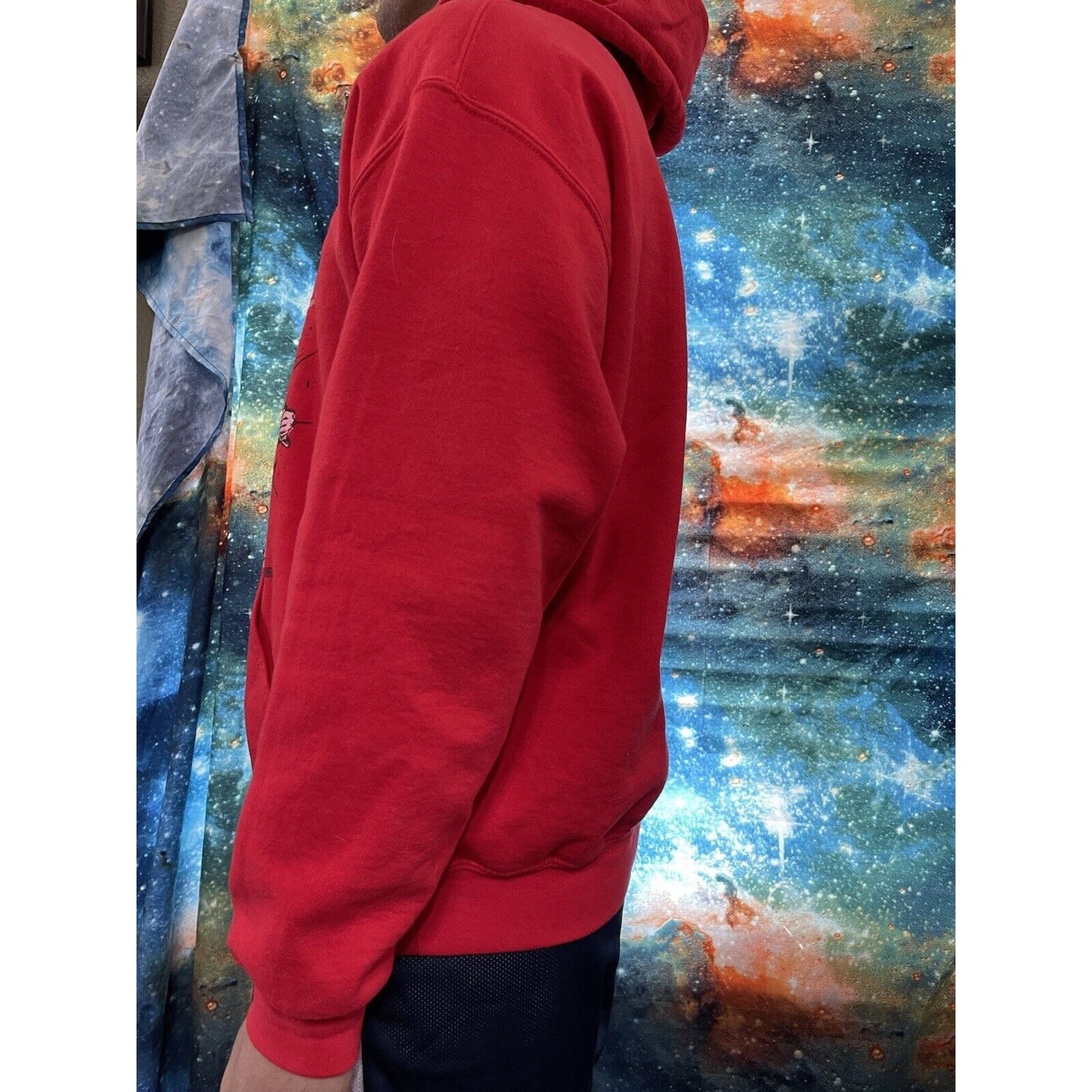 Men’s Gildan Red Large Say Watt #99 Hoodie