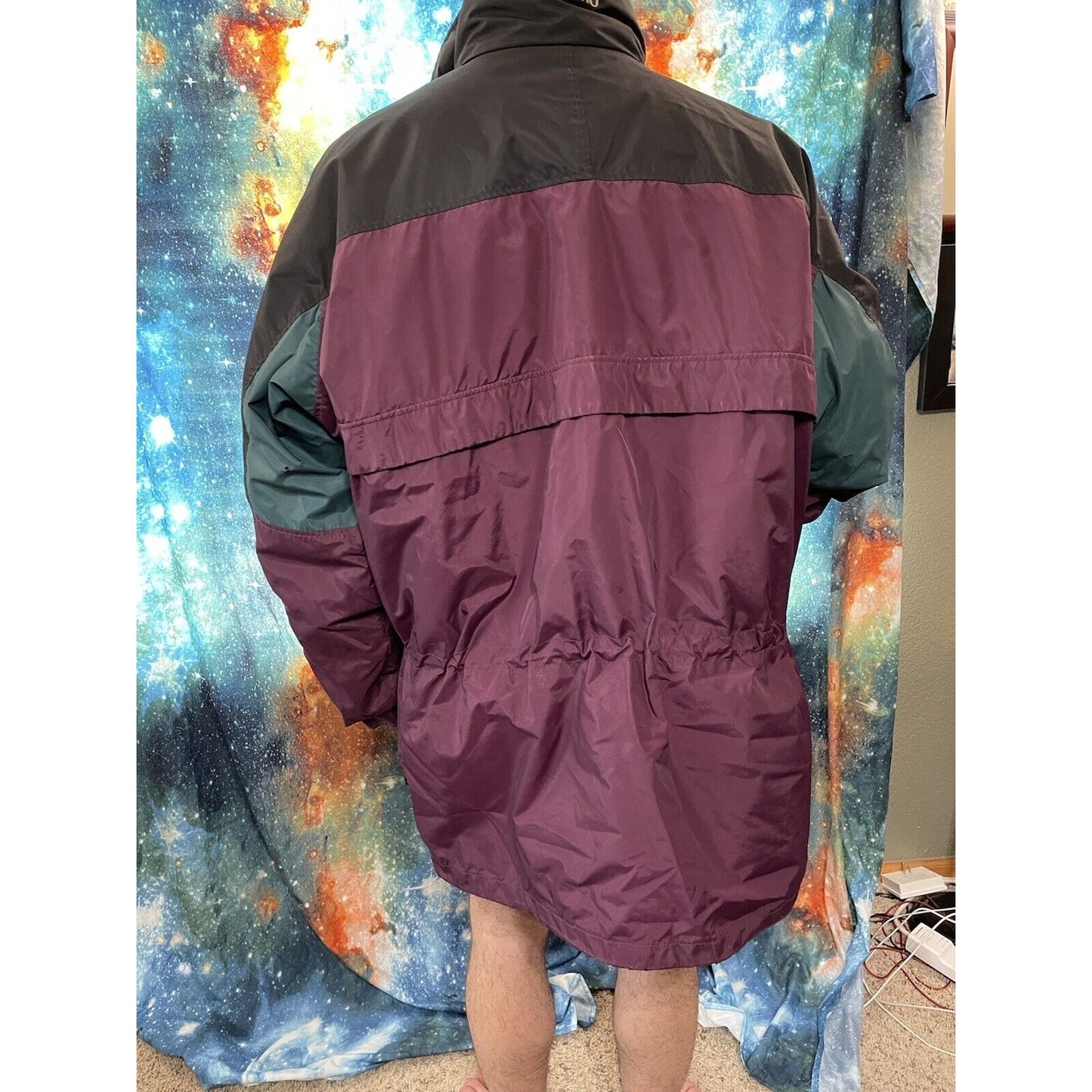 Columbia Sportswear purple and green thick snow jacket