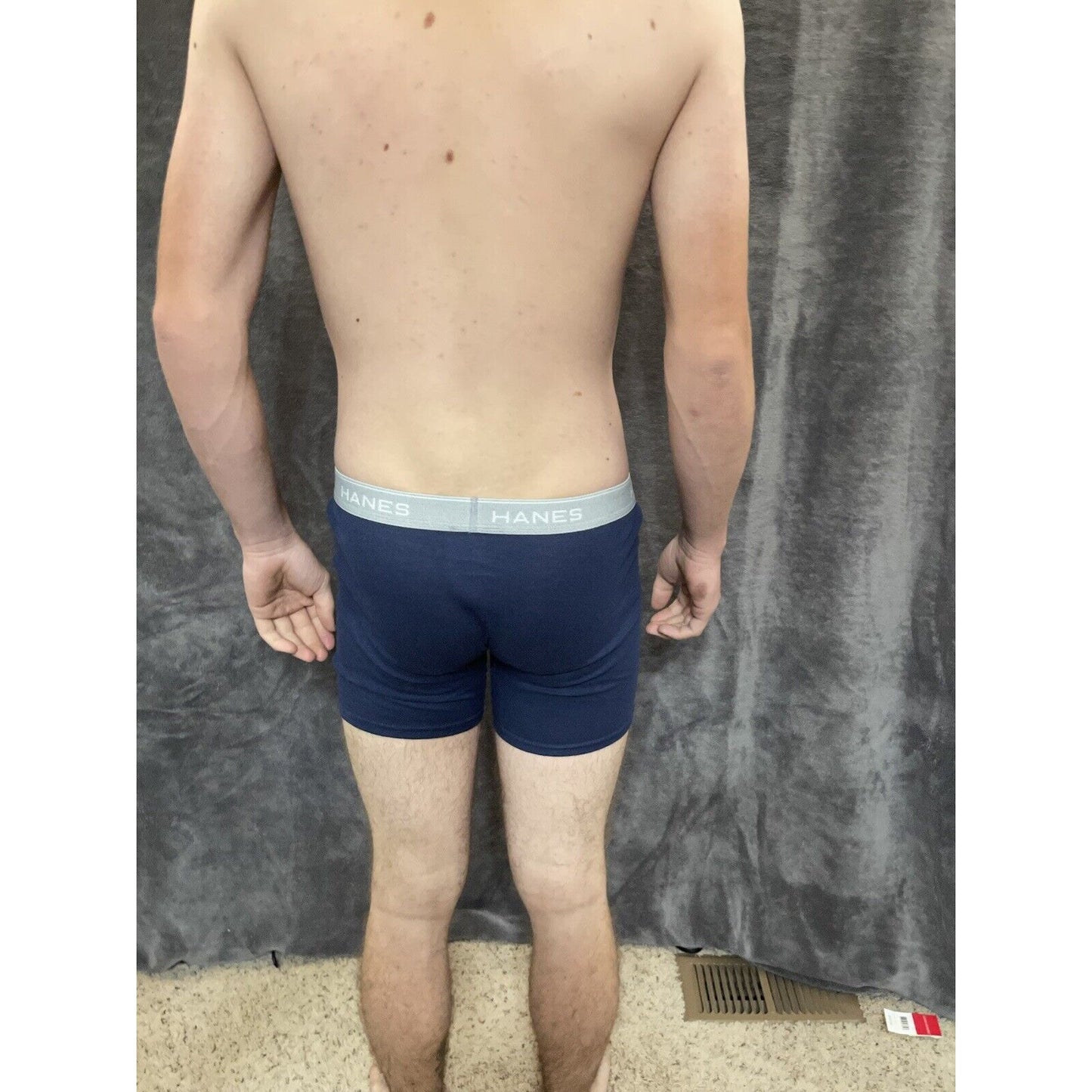 boy's Hanes youth XL Dark Blue boxer brief