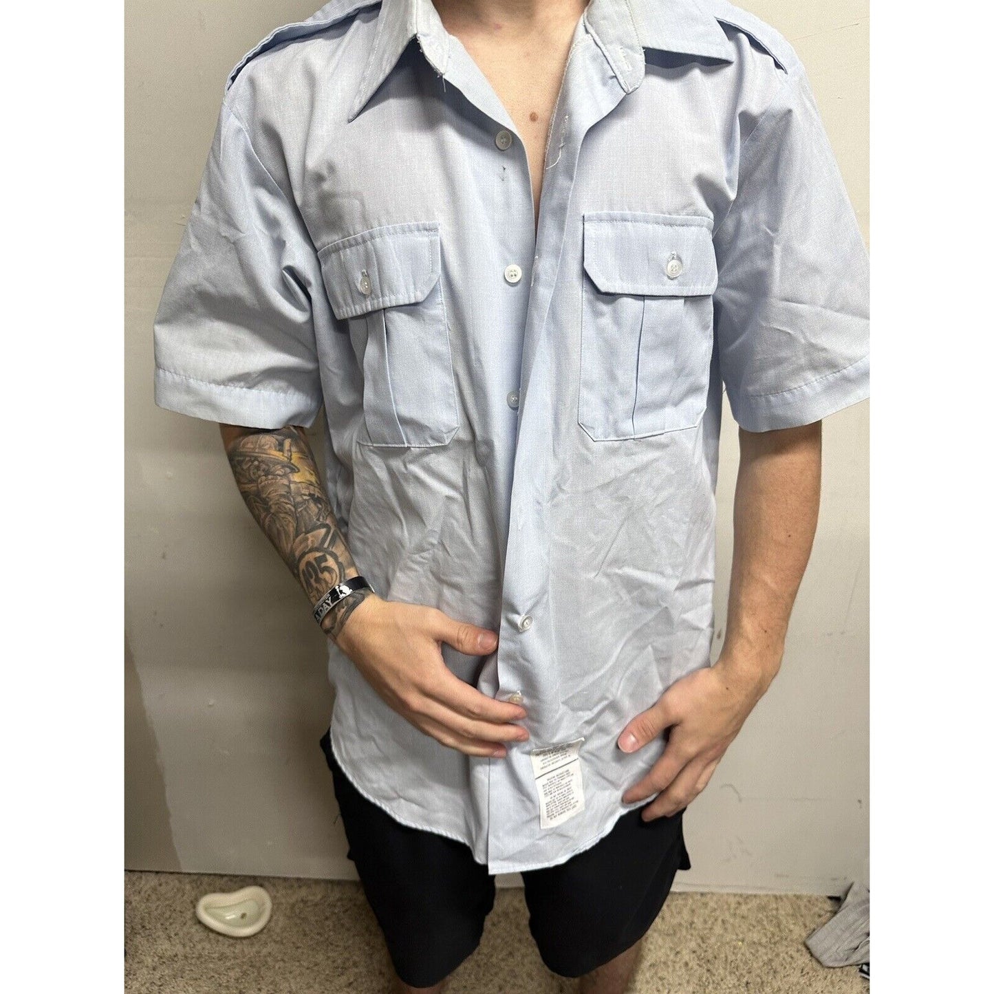 Men’s Defense Logistics Agency Short Sleeve Blues Uniform Shirt 17