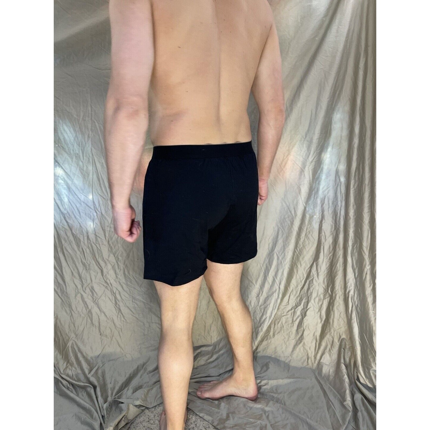 men's black innersy cotton blxer shorts knit boxer Medium