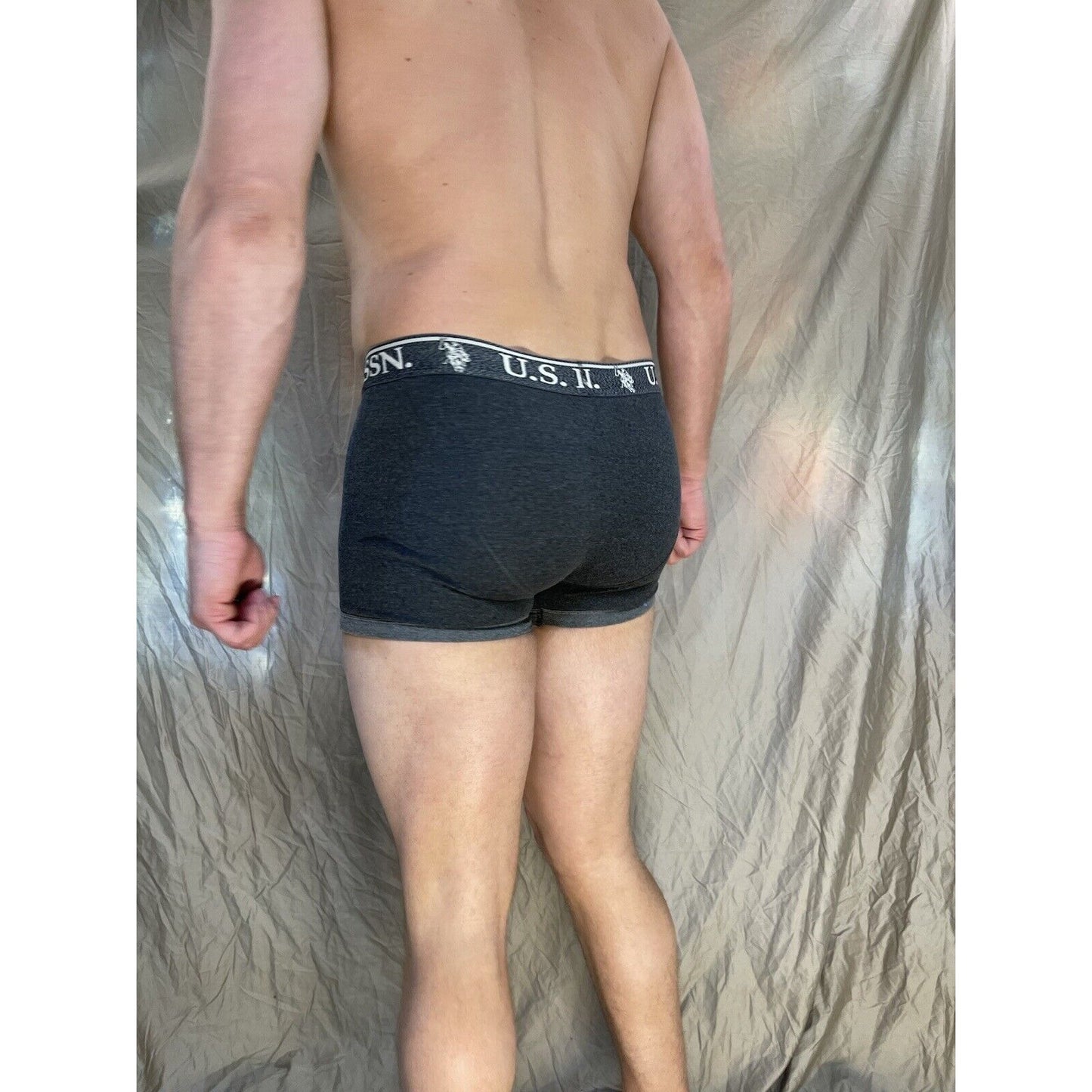 men's u.s. polo assn small Dark gray boxer briefs
