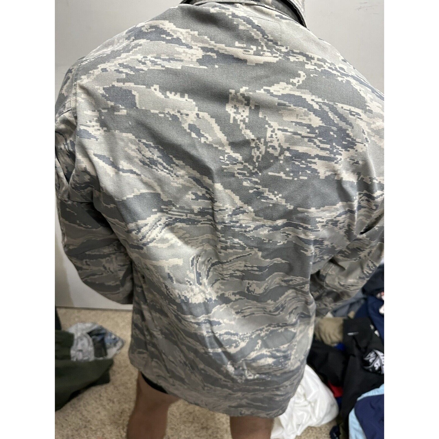Men’s Abu Airman Battle Uniform Coat Civil Air Patrol Top 38XL Capt Patches