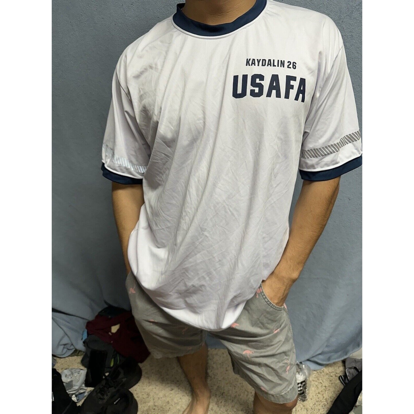 Men’s Large USAFa Air Force Academy Cadet Pt Uniform Shirt White