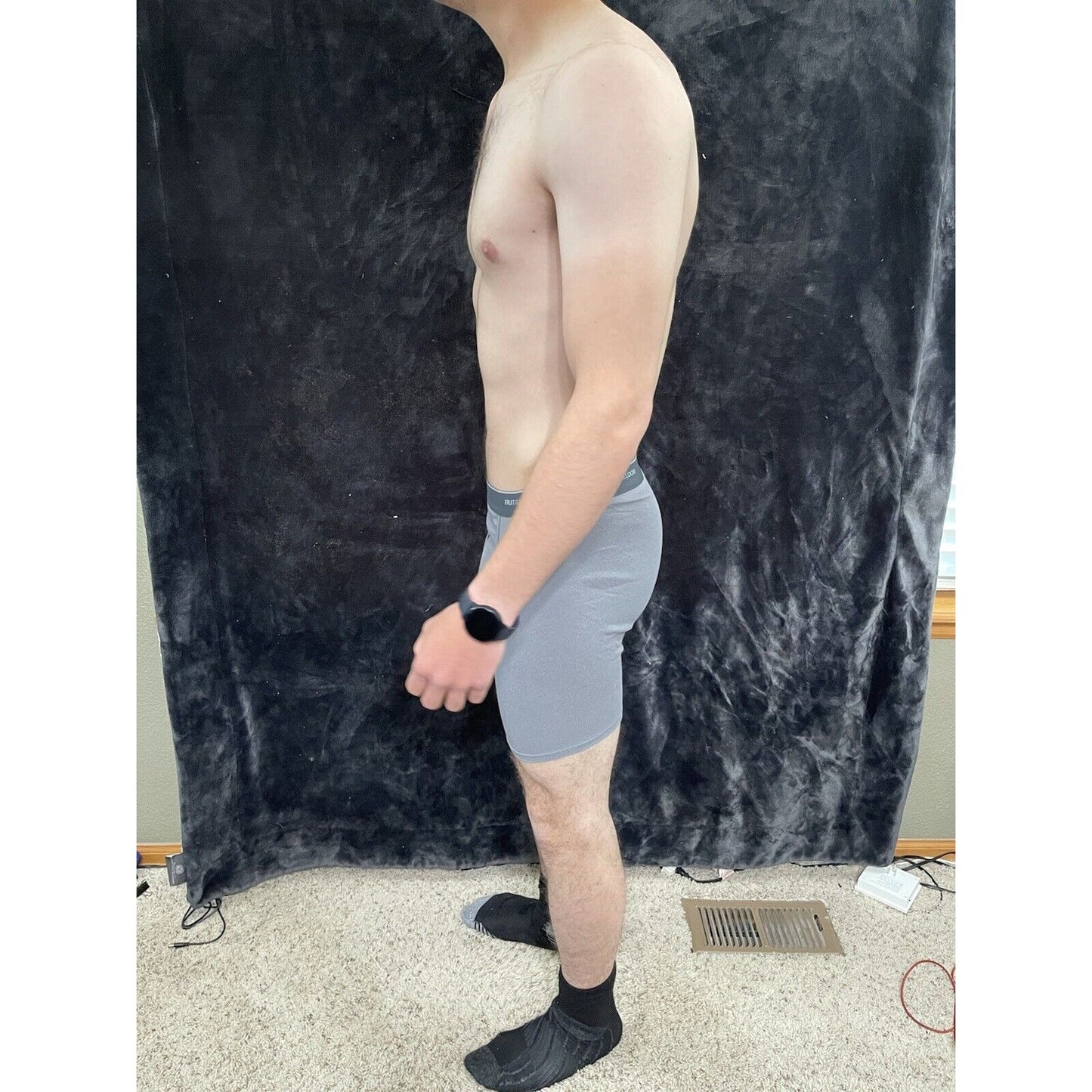 Fruit of the Loom Men's Boxer Briefs -gray- Size Medium