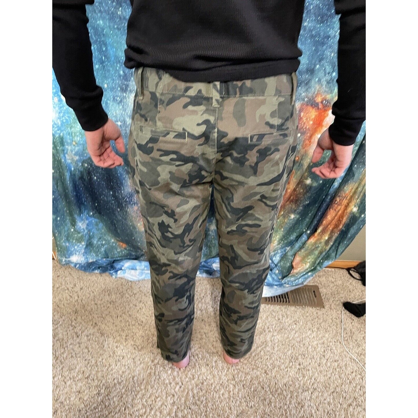 Gap Camouflage (green/brown/tan) Girlfriend Chino Size 10