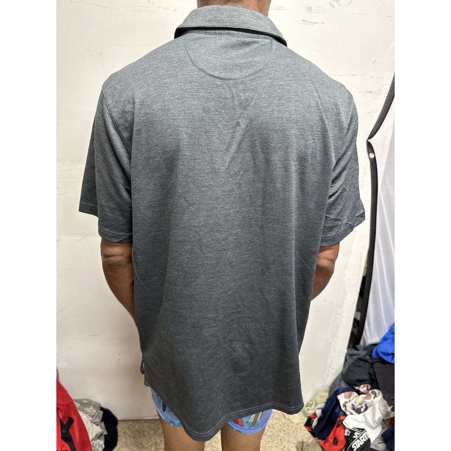 Men’s Gray Top Of The World Ohio State Polo Shirt Large