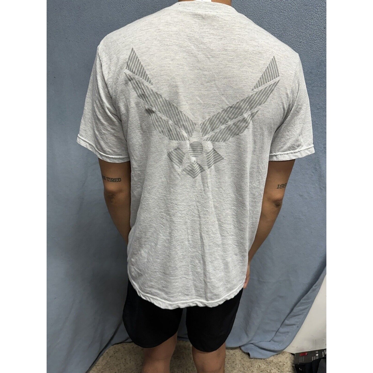 Men’s Soffe Dri Release Medium USAF Pt Uniform Shirt Top Short Sleeve