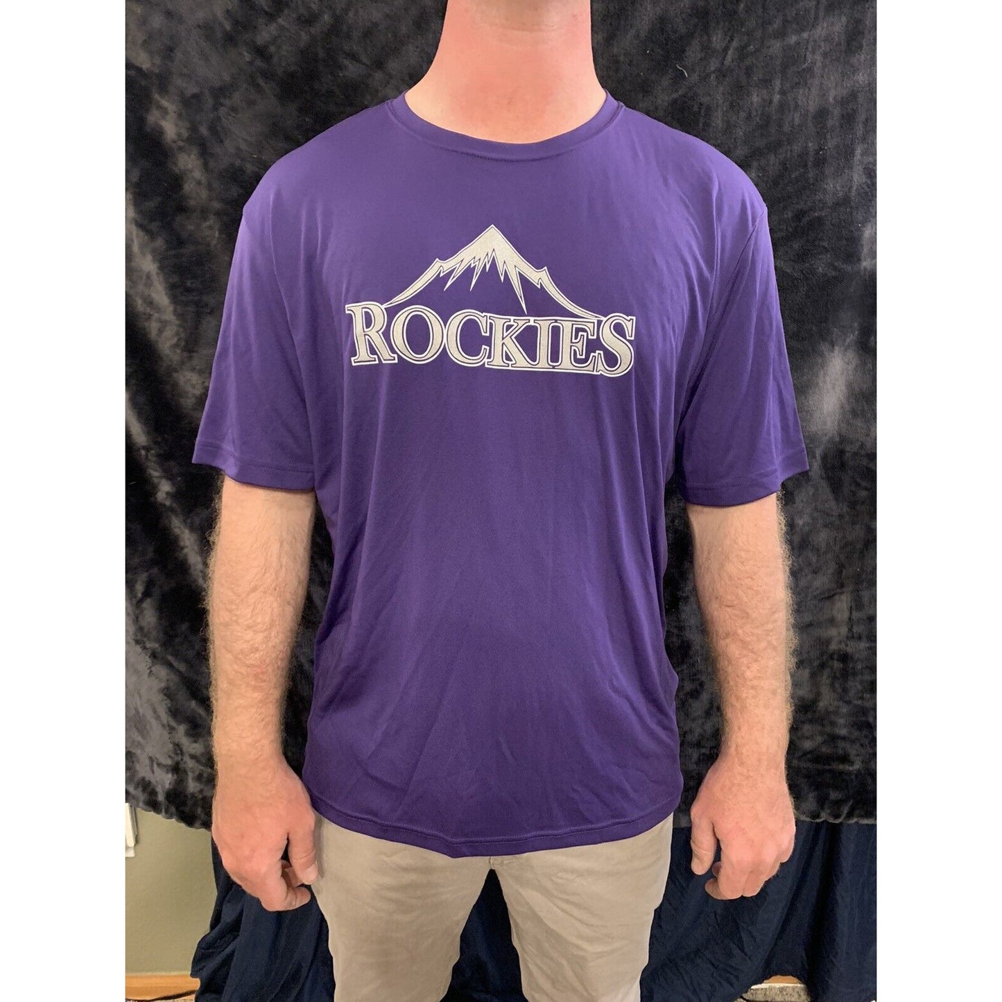 Colorado Rockies Moisture Wicking Sport-tek T-shirt Large