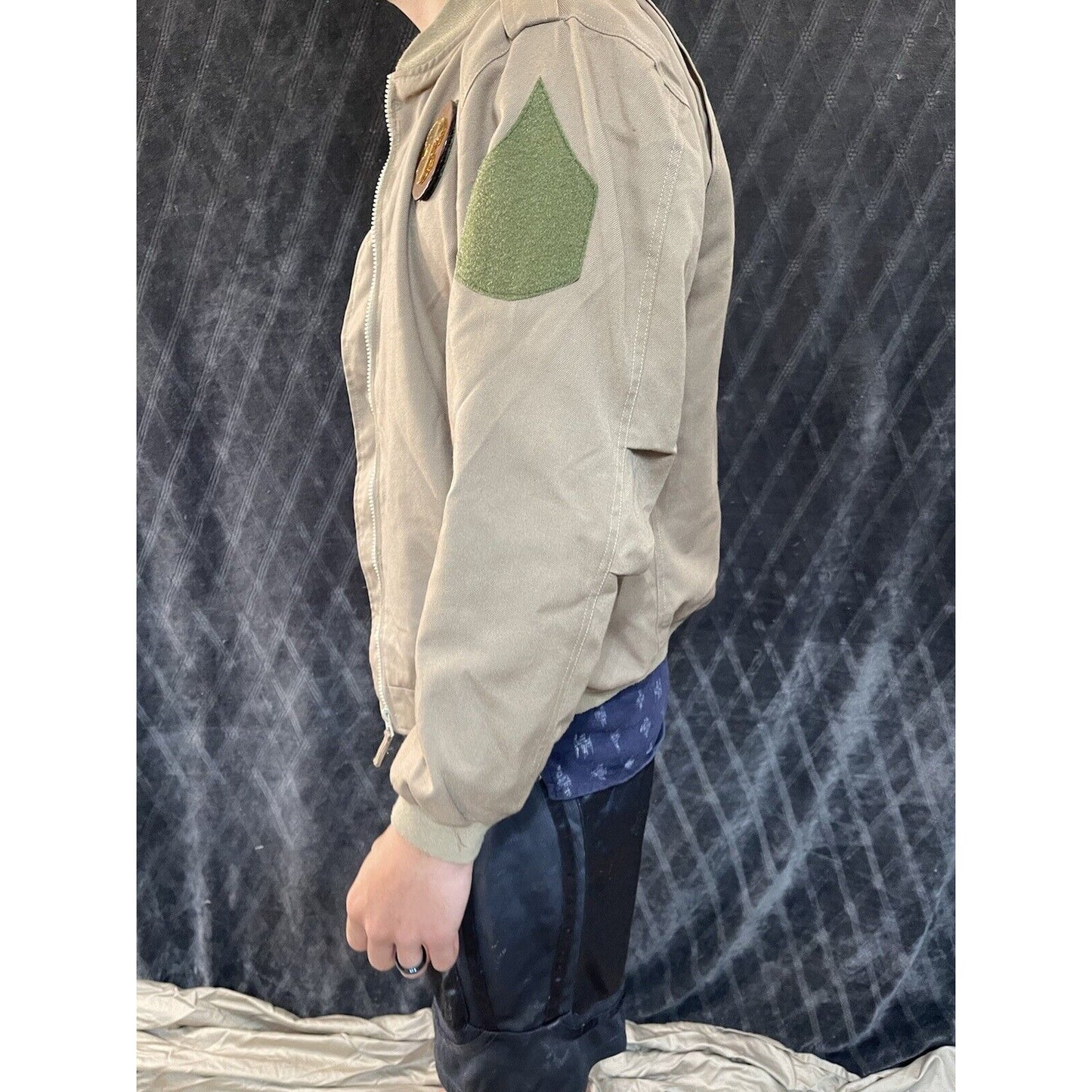 men’s small khaki indonesia Air Force cadet uniform jacket cipta karunia sejati