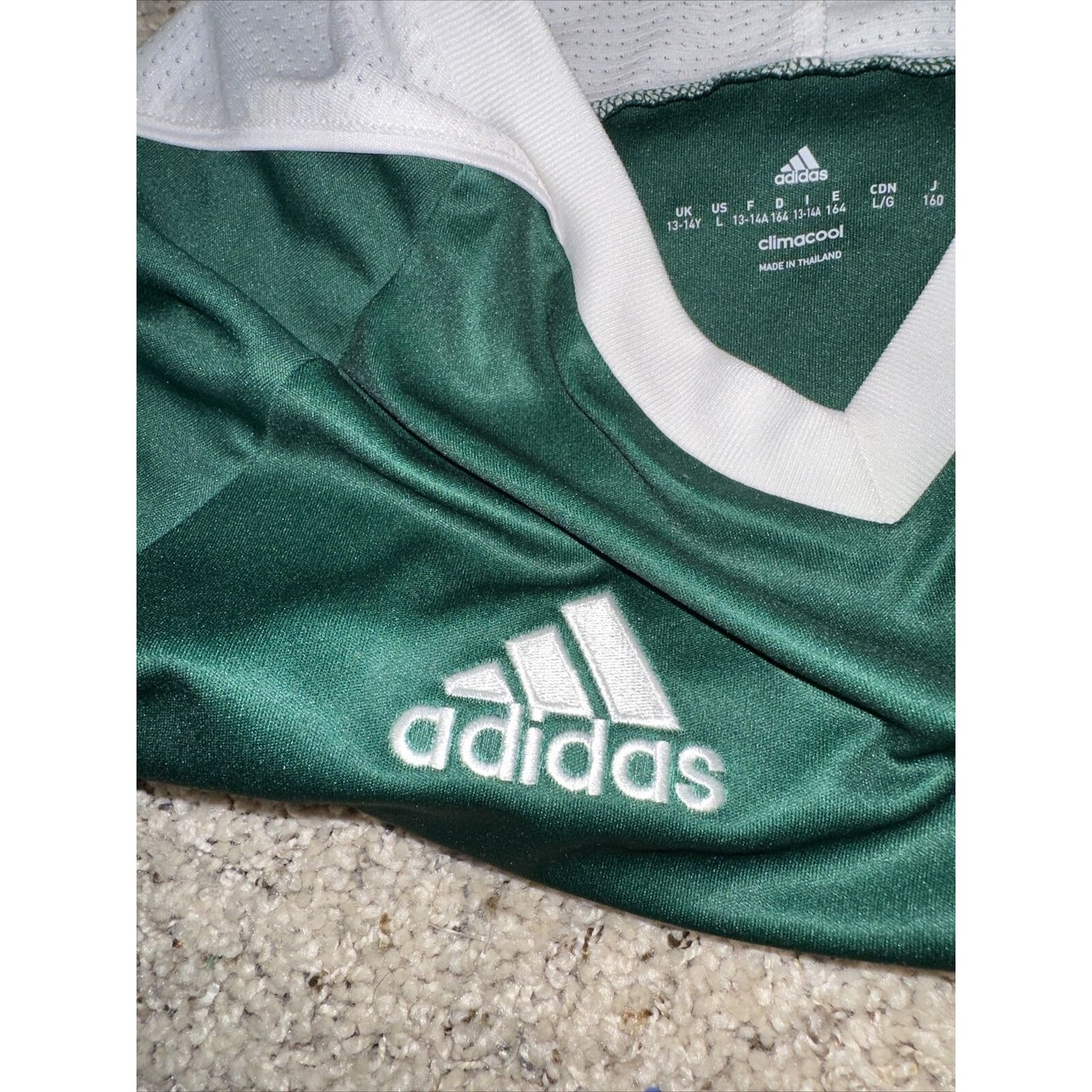 Youth Teen Large Green Adidas Coronado FC Soccer Jersey